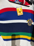 Polo Stripe Knit Sweater Sz L
