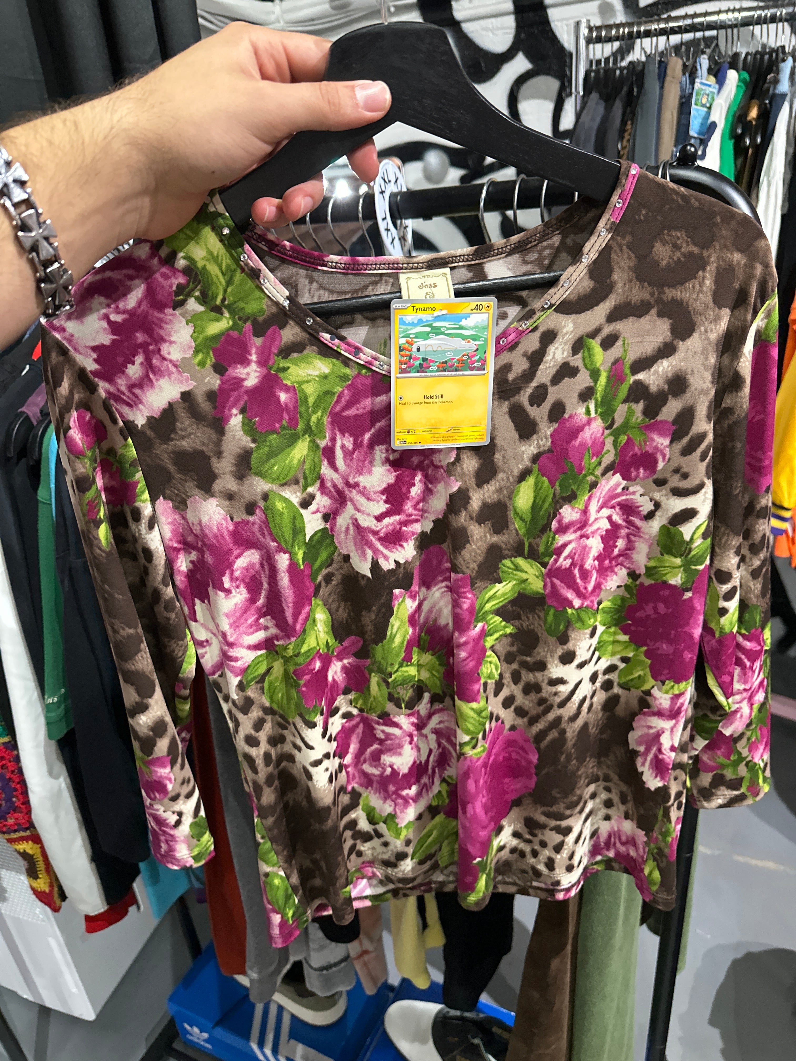 Y2K Jess & Jane Floral Top (M)