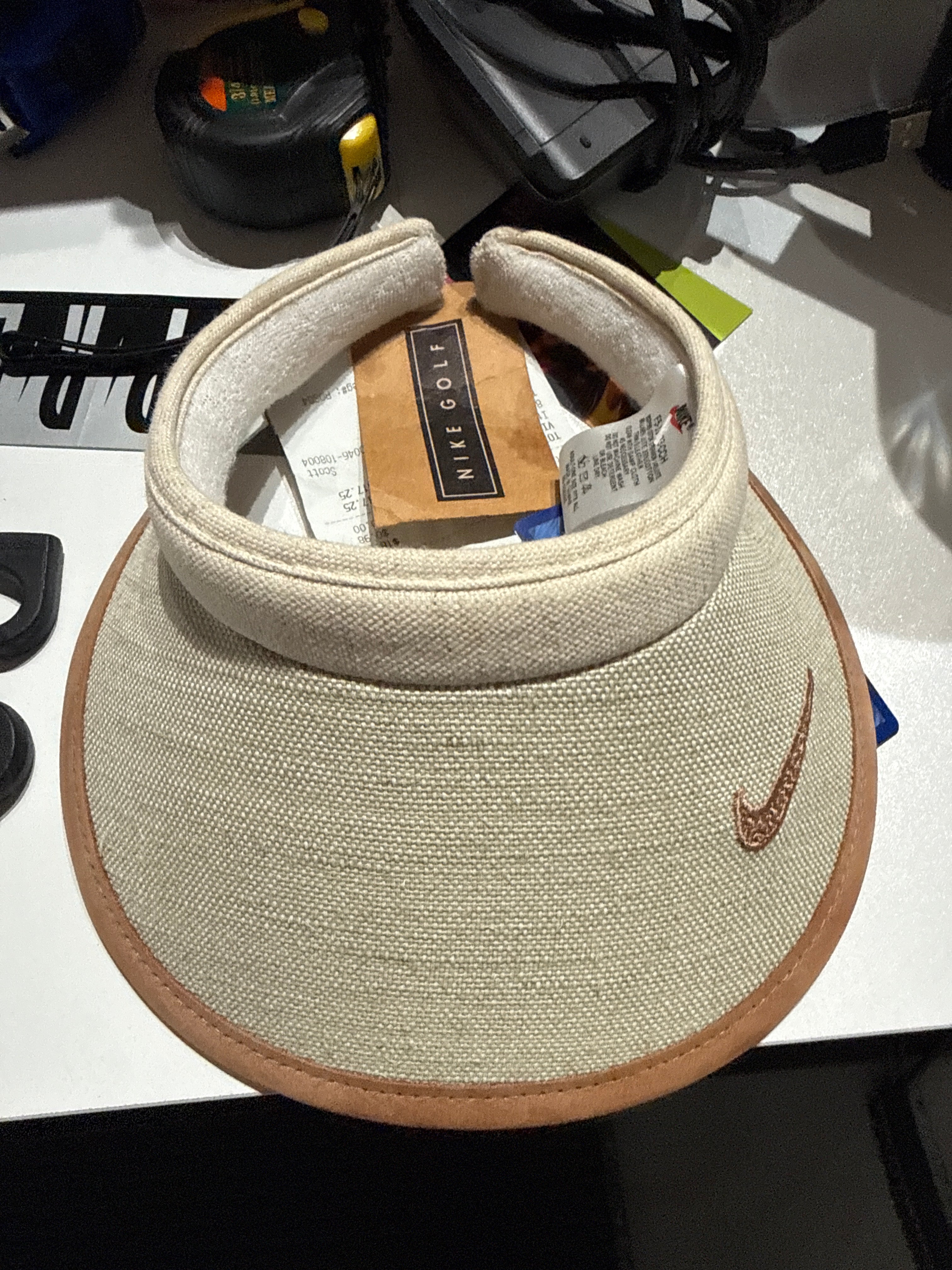 VTG Nike Tweed Golf Visor