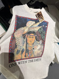 Vintage One With Earth T-Shirt Sz L