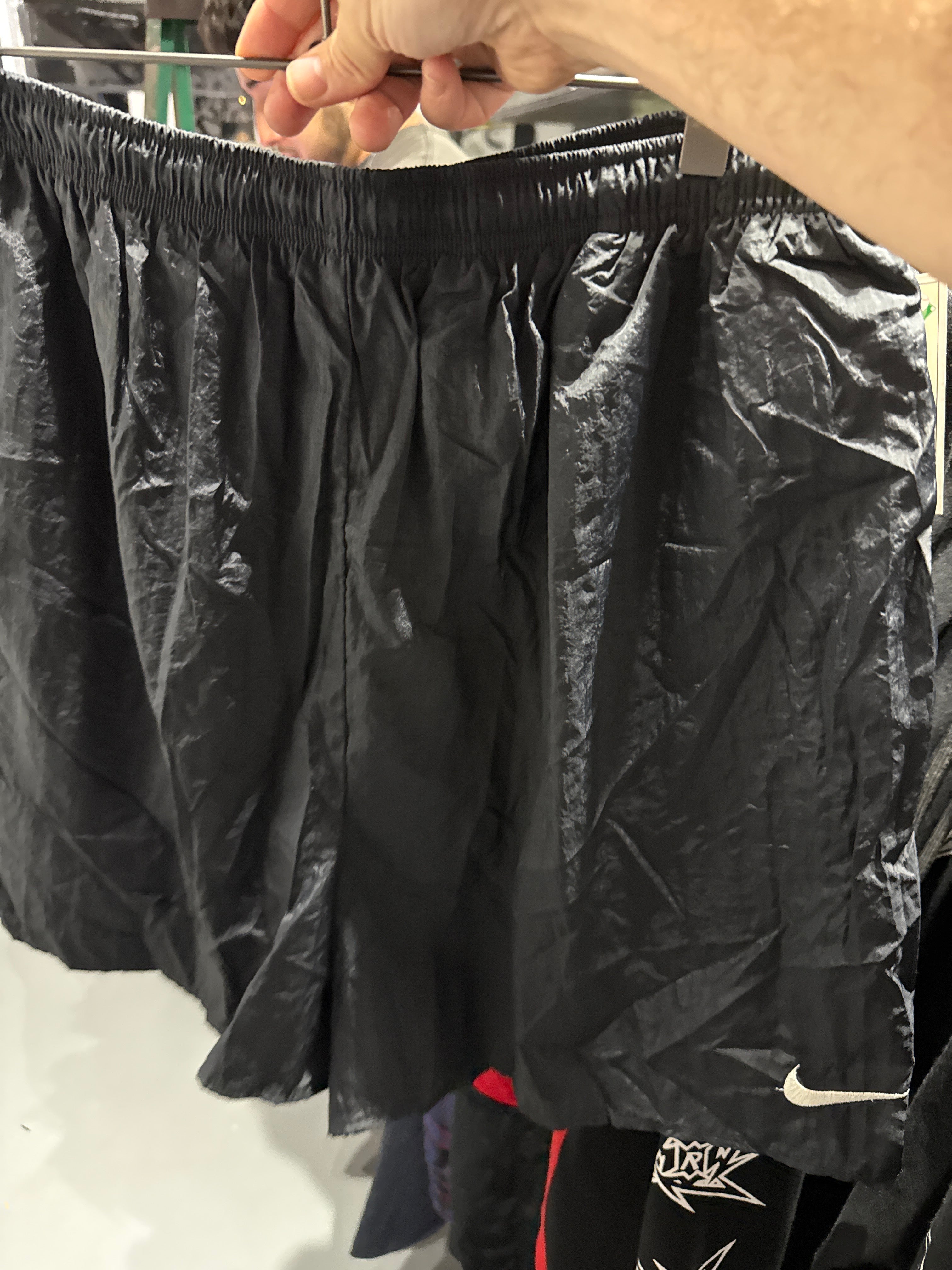VTG Nike Black Swoosh Shorts XXL