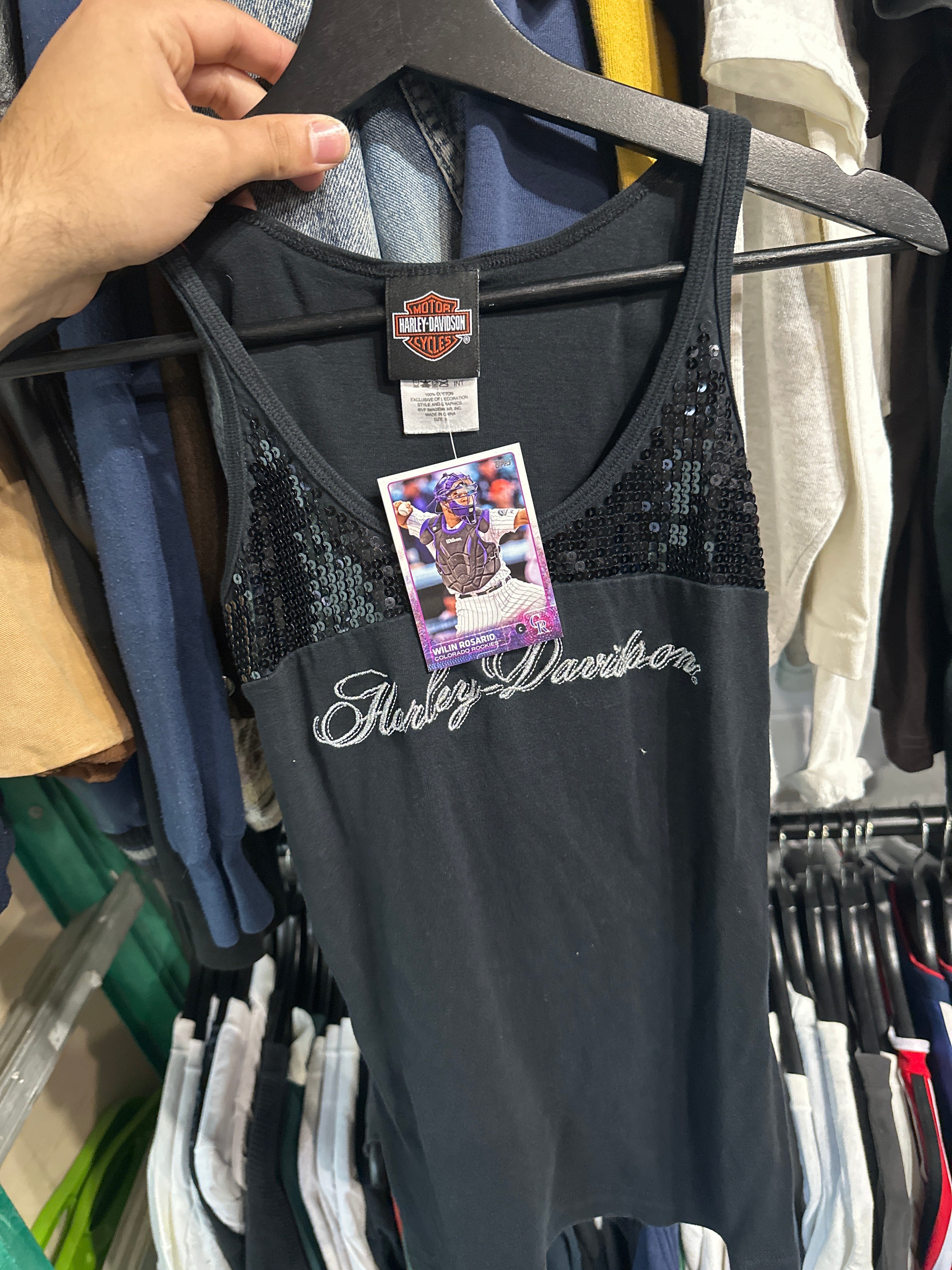 Y2K Harley Sequin Tank (M)