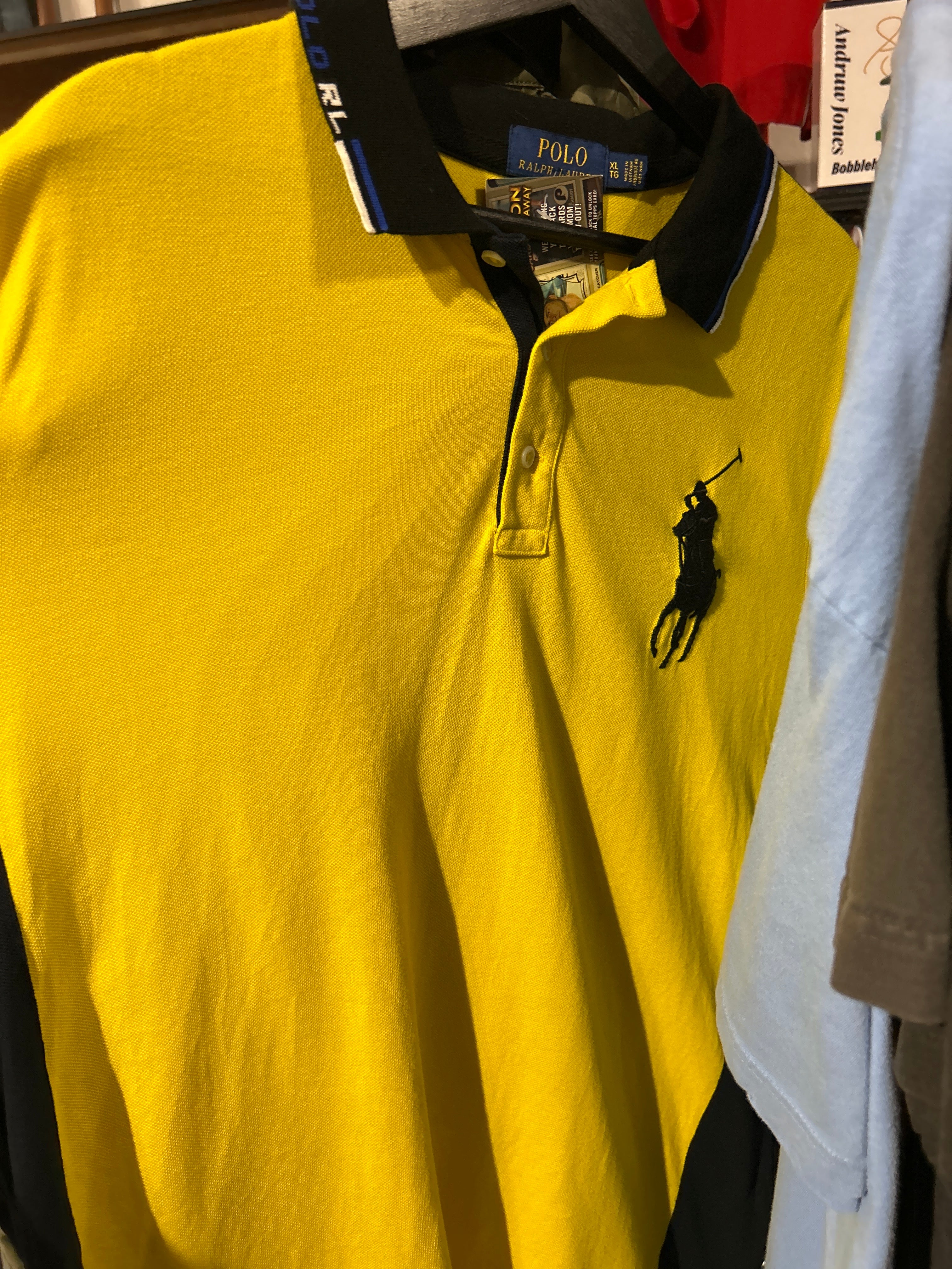 Polo Yellow Big Pony Sz XL