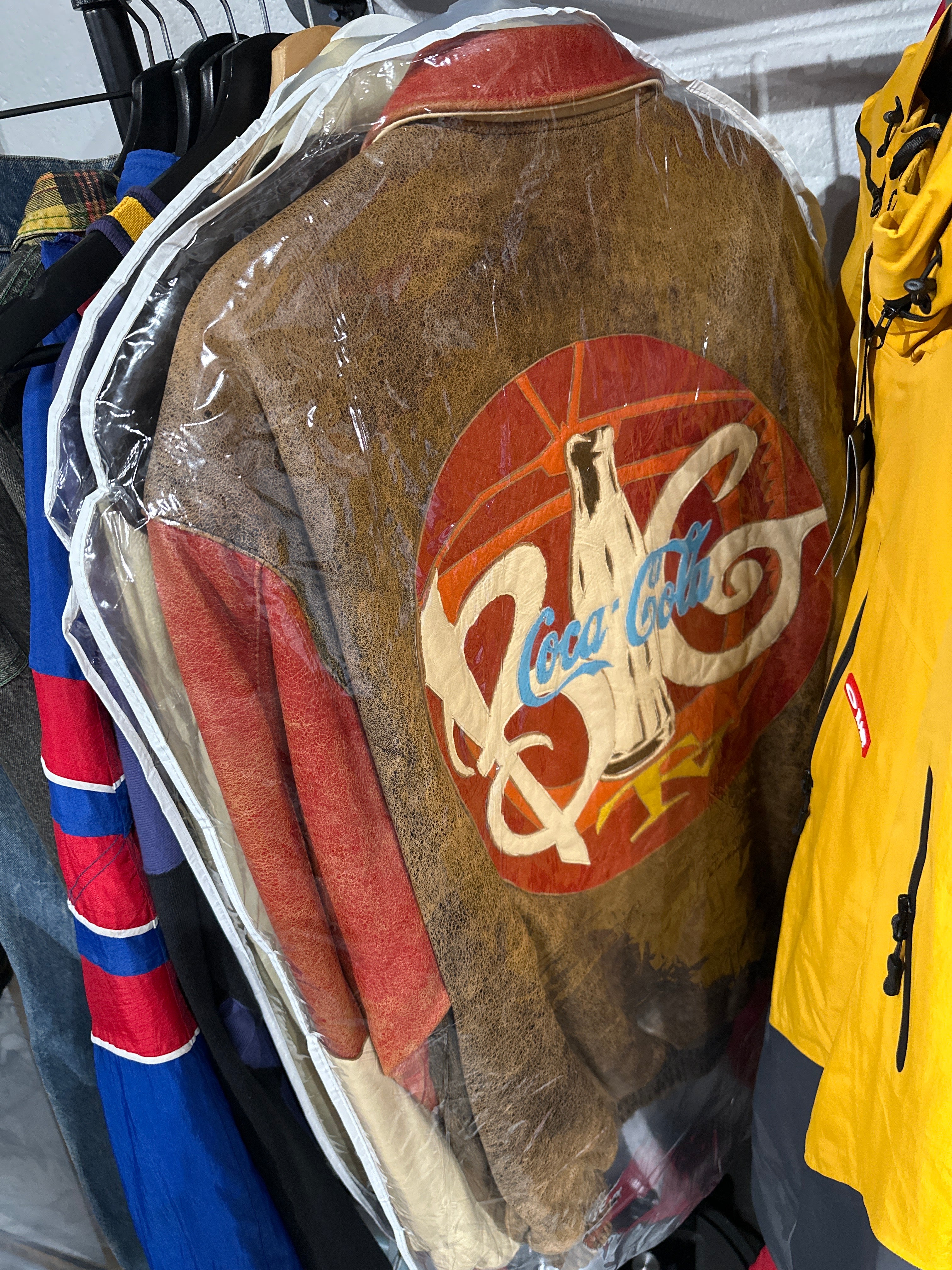 Vtg Coca Cola World Cup JH Leather (XL)