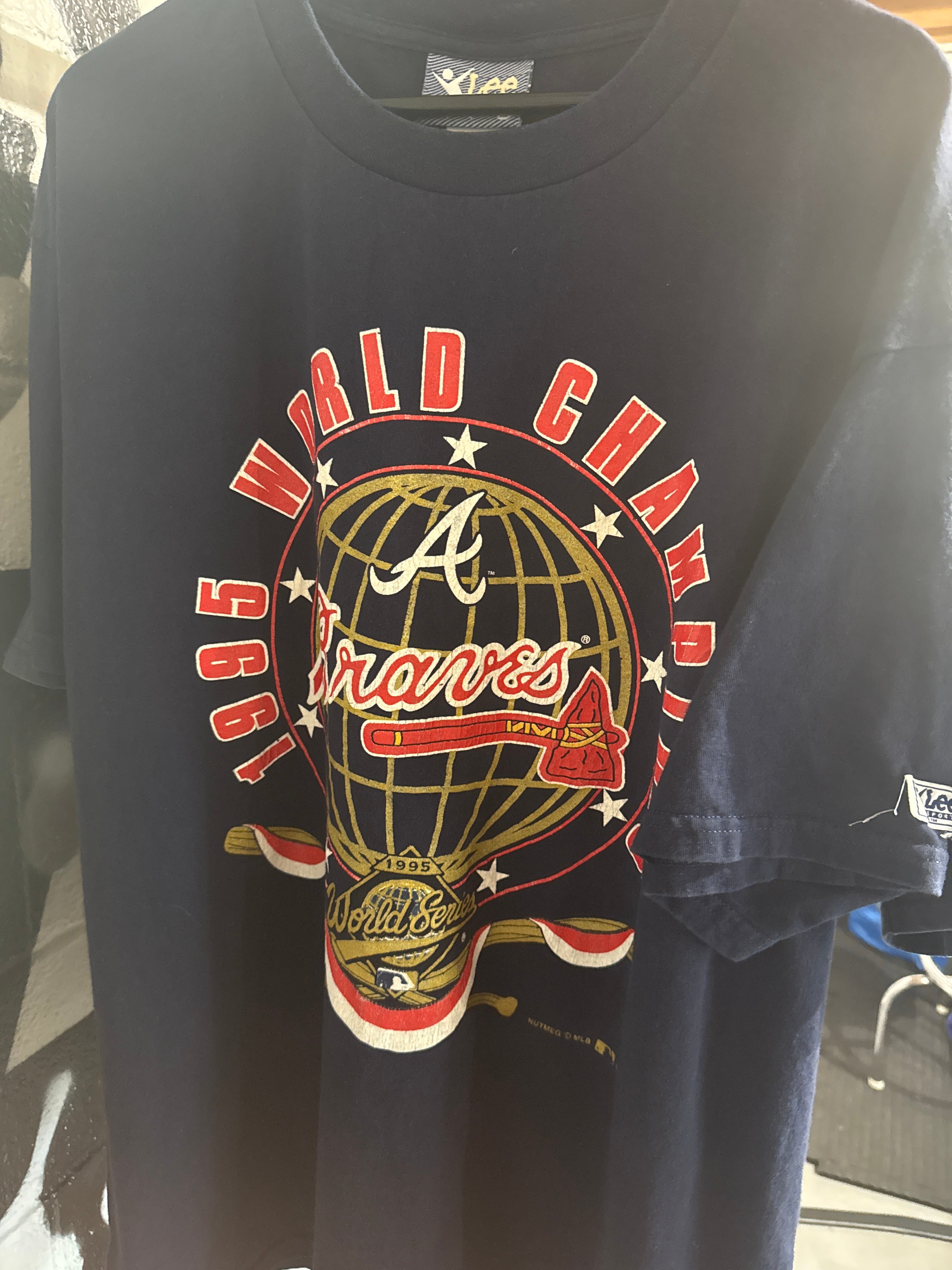 VTG ATL Braves 95 WS Sz L