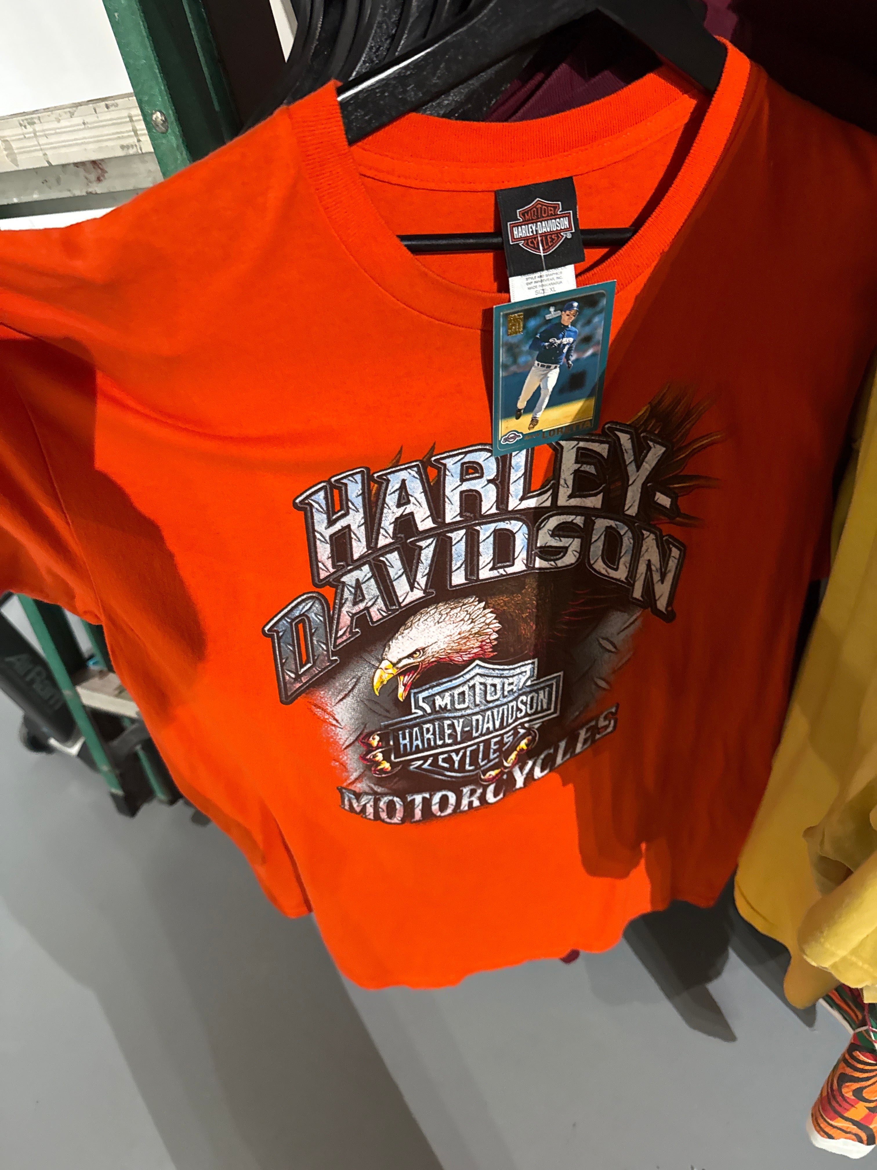 VTG Harley Davidson Killer Creek Orange T-shirt SZ XL