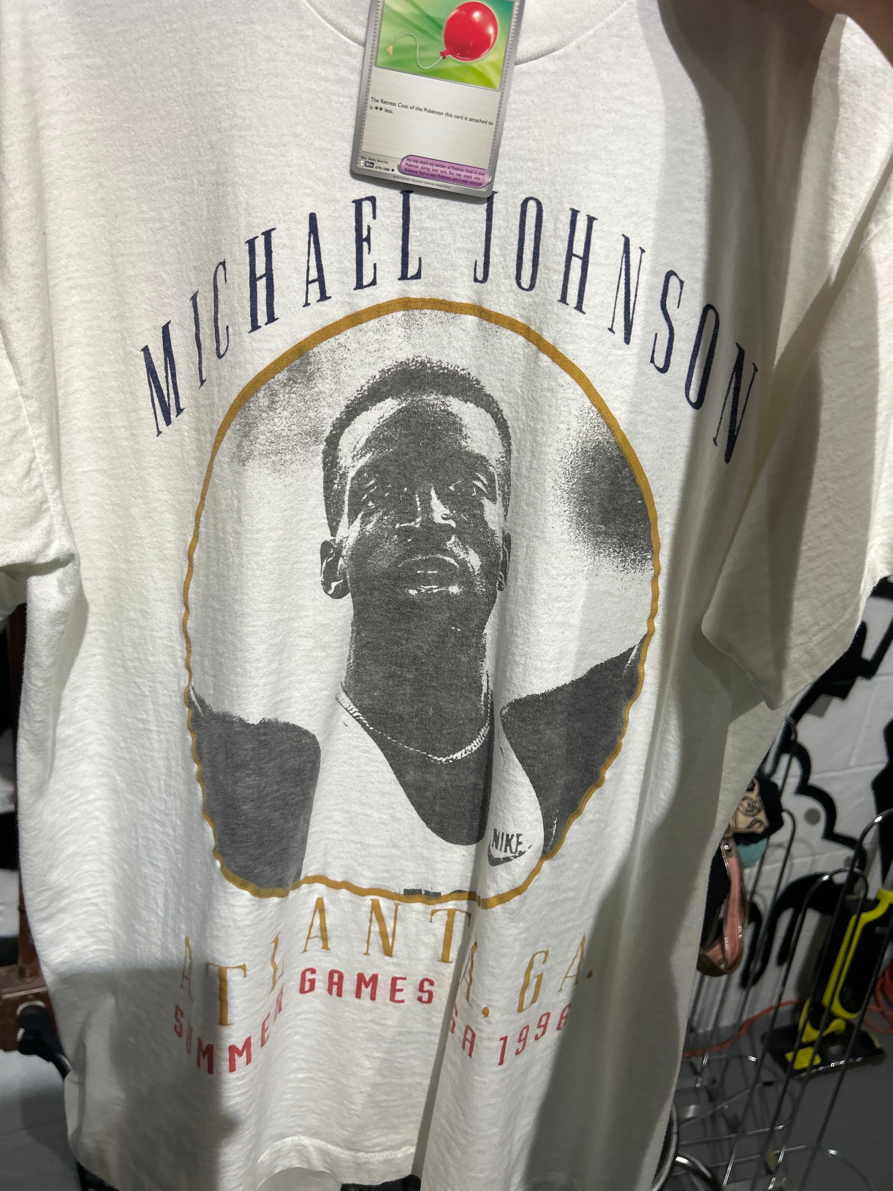 VNTG Michael Johnson 96 Olympics Sz XL