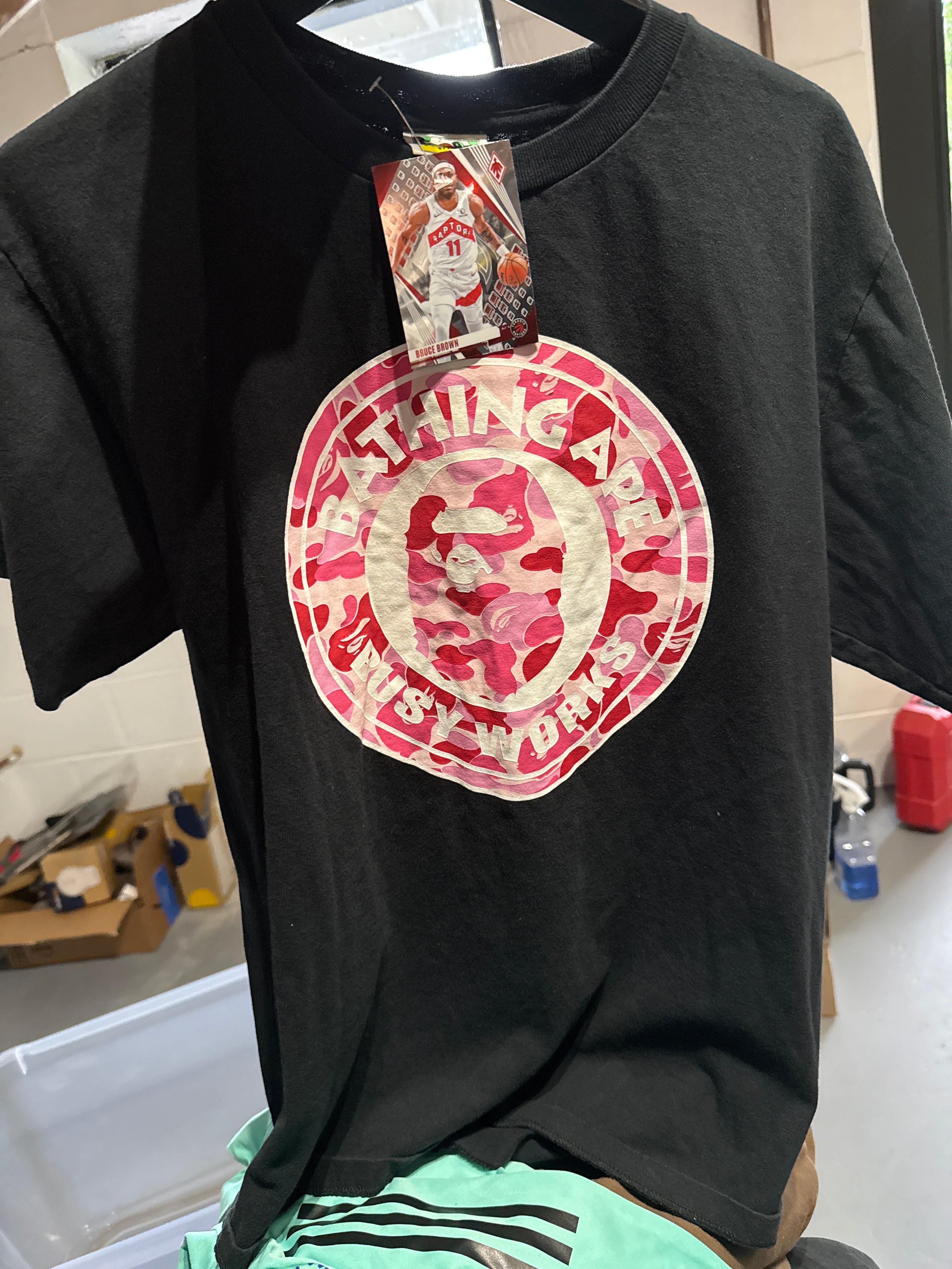 BAPE Pink Camo Sz L