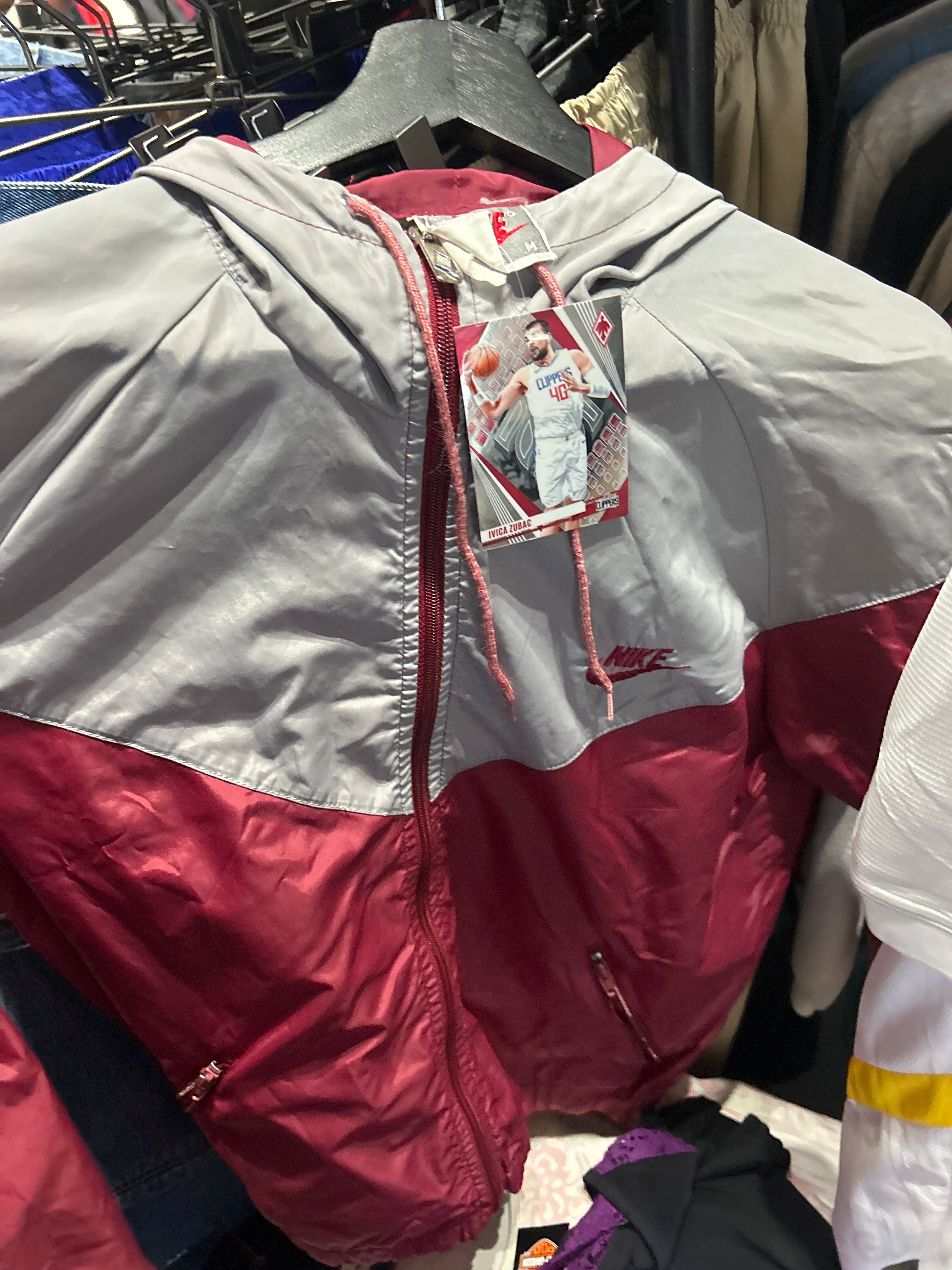 VNTG Nike Maroon windbreaker Sz M