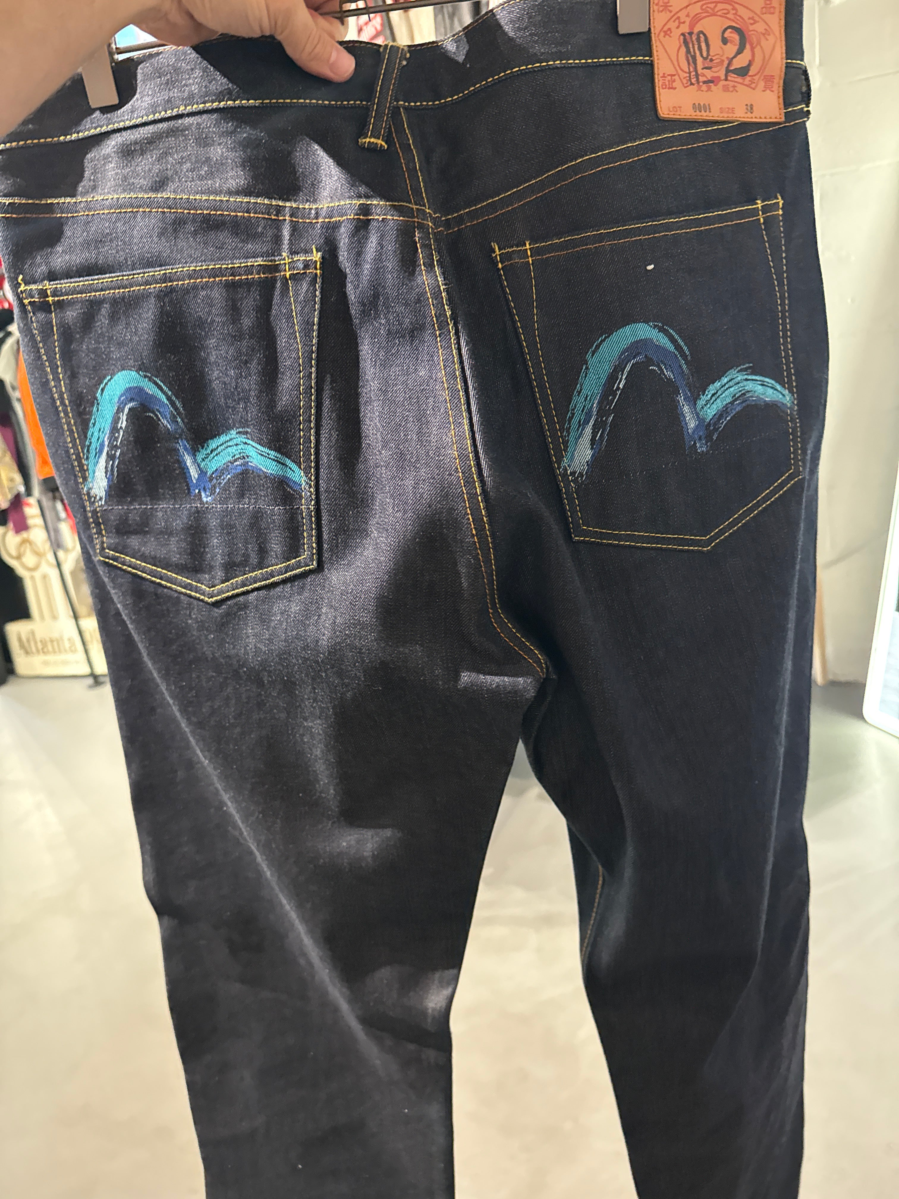 Evisu Blue Selvedge 38x36