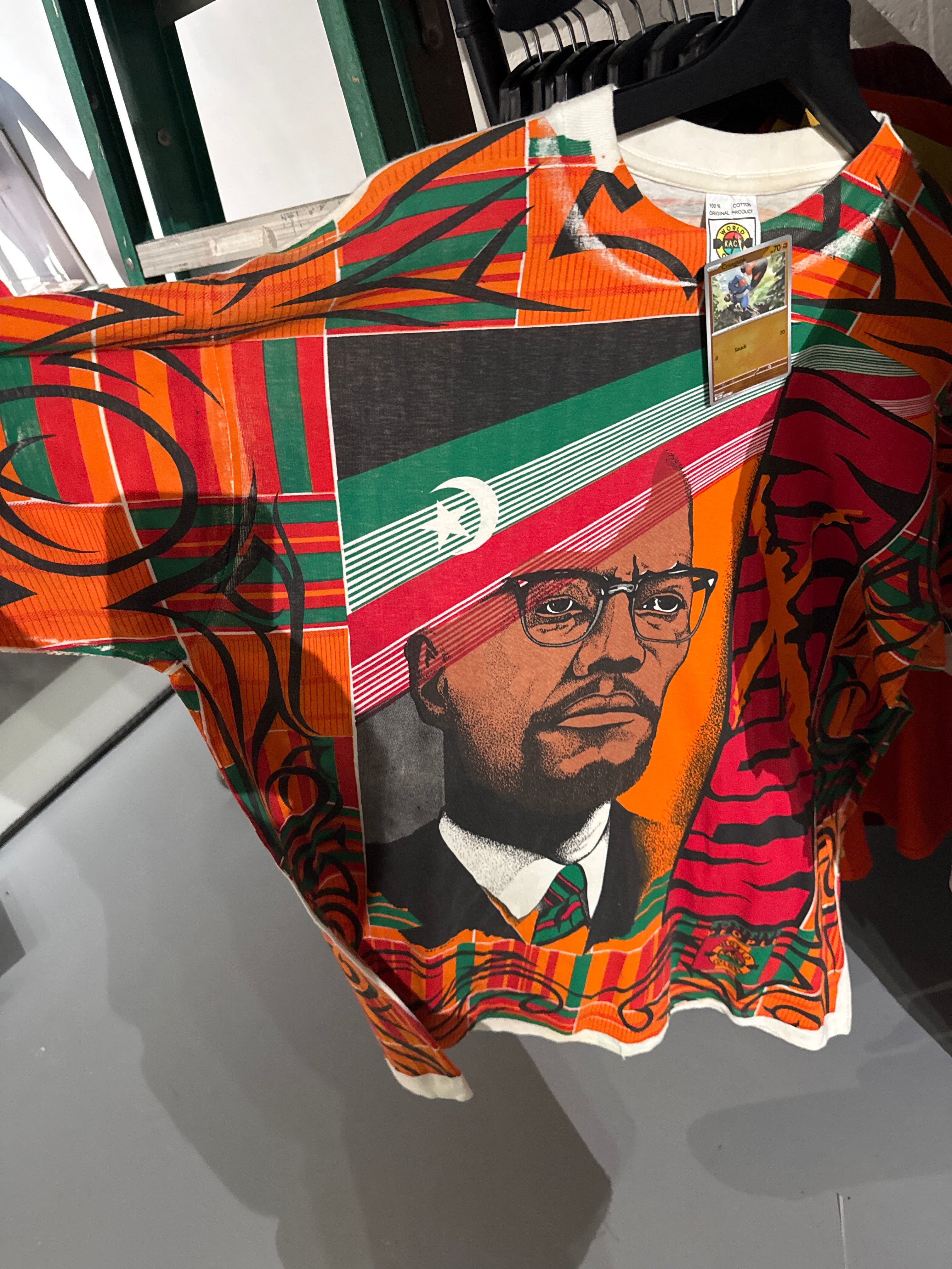 Vintage Malcolm X AOP T-Shirt Sz XL