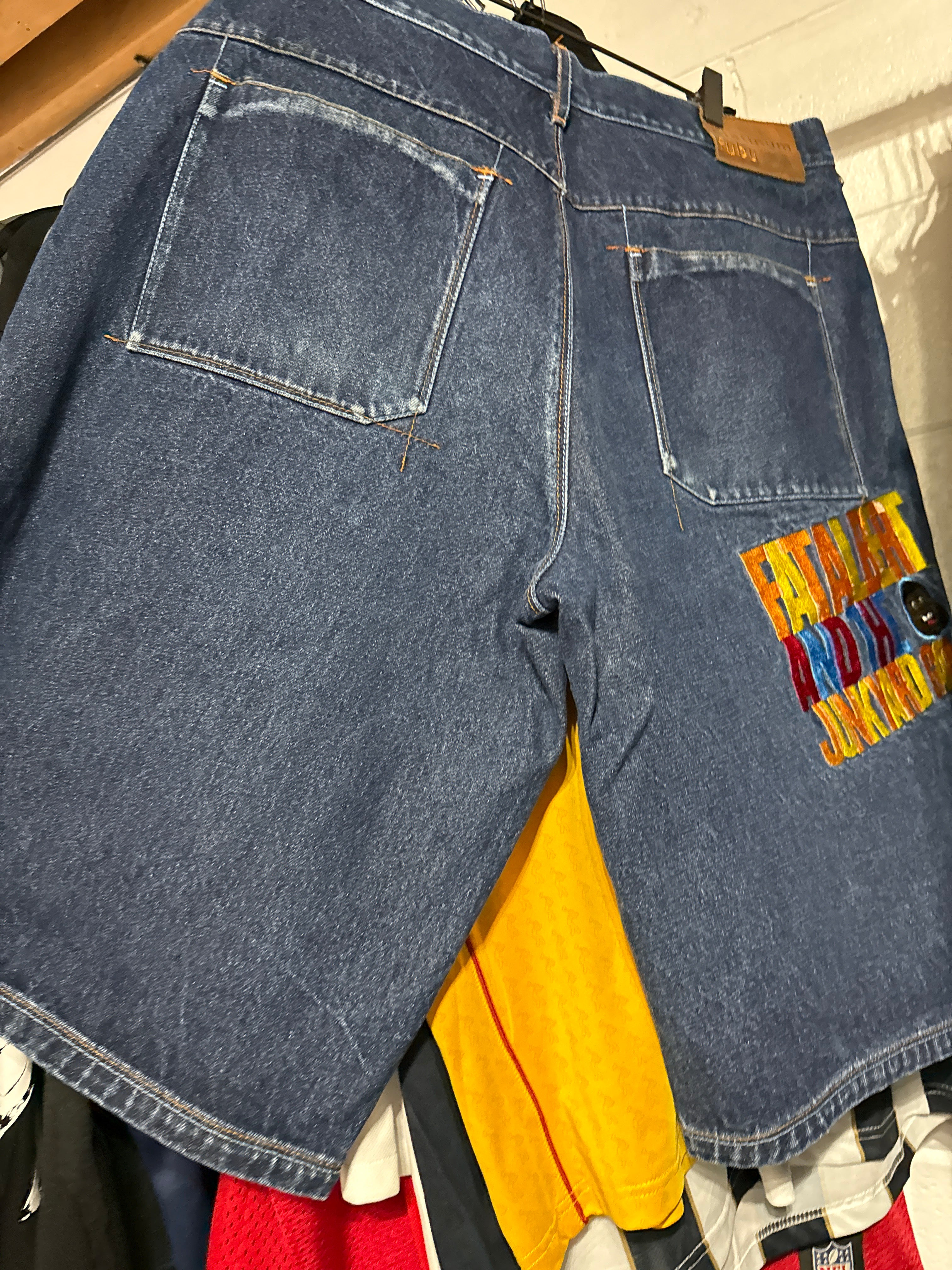 Y2K Platinum Fubu Shorts Sz 38