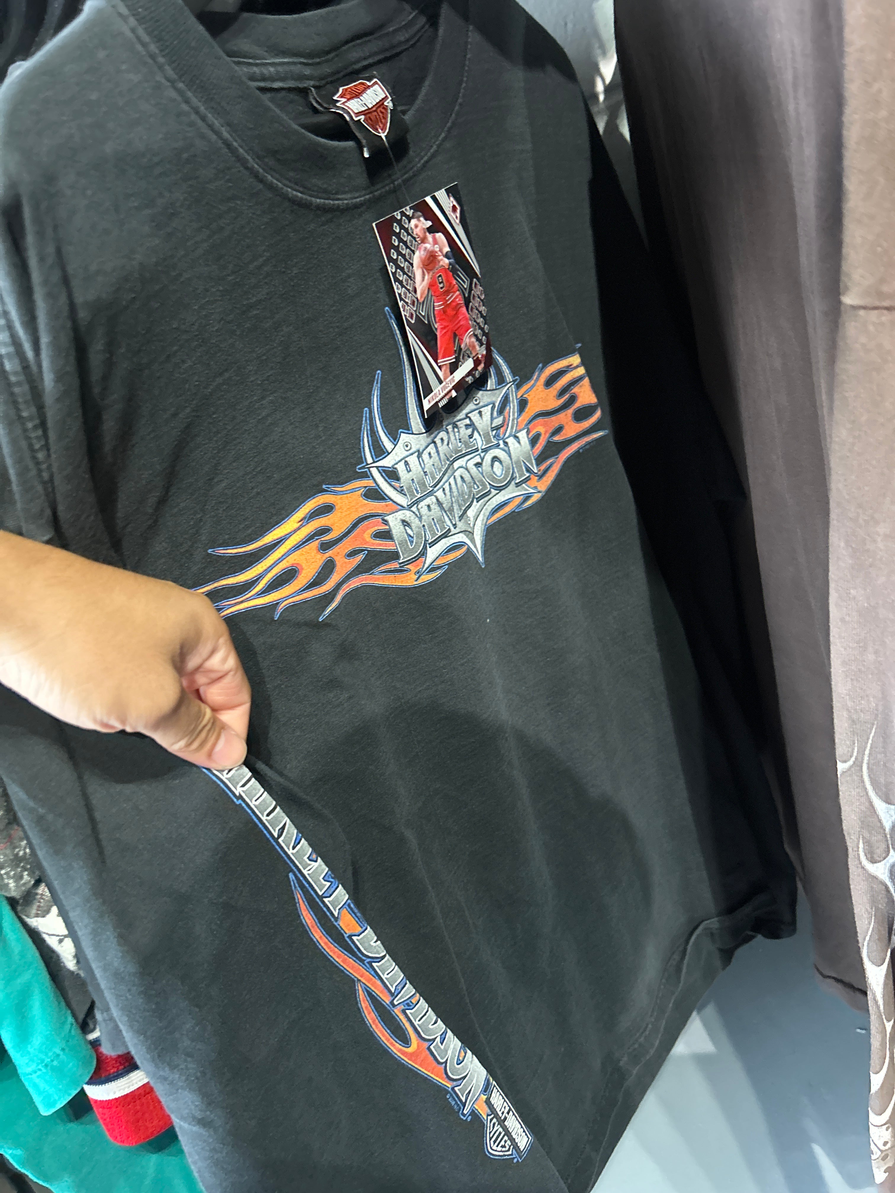VNTG Harley Flame LS Sz XL