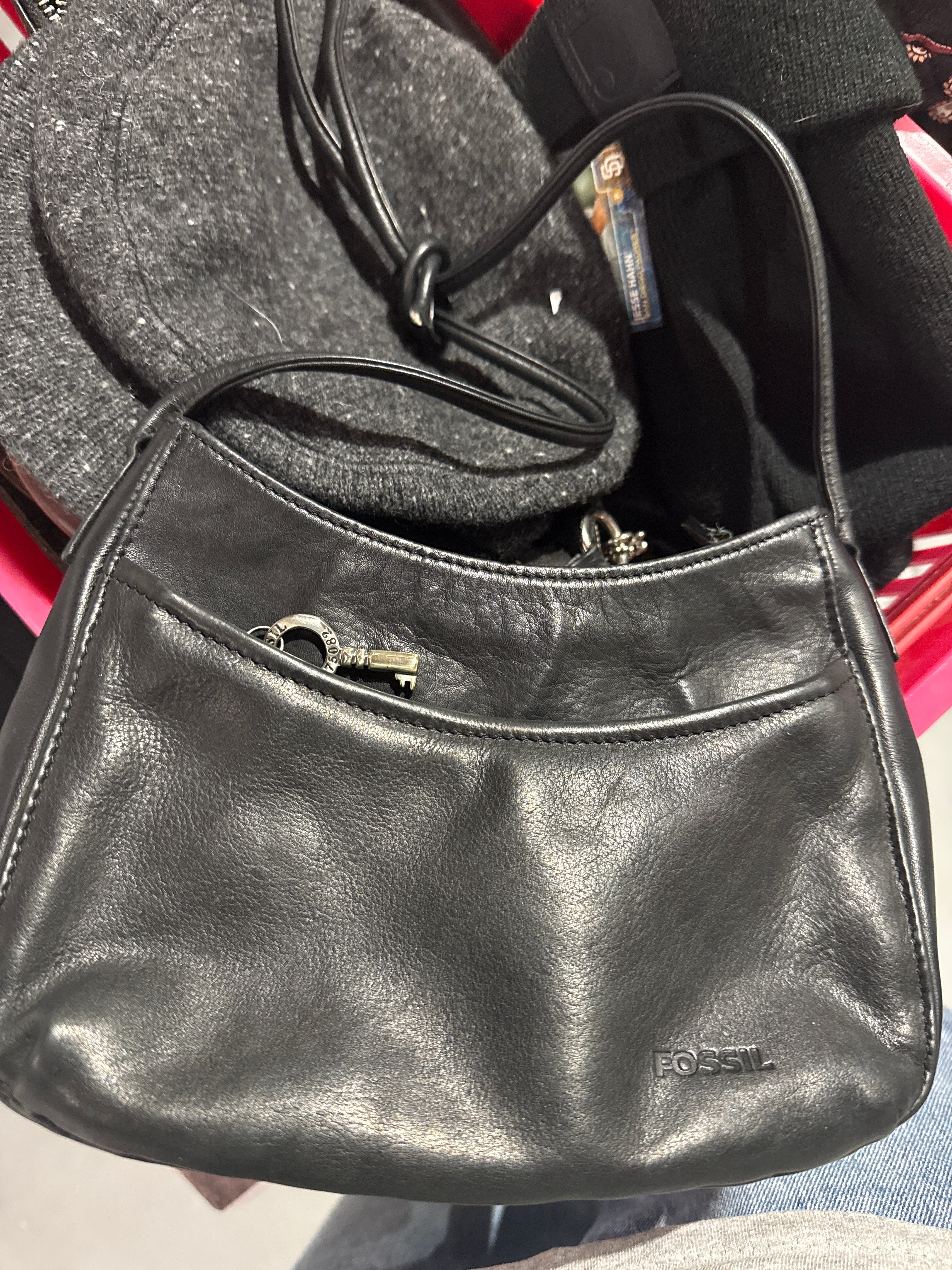 VTG Fossil Leather Bag
