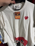 CDG Heart T Shirt Sz L