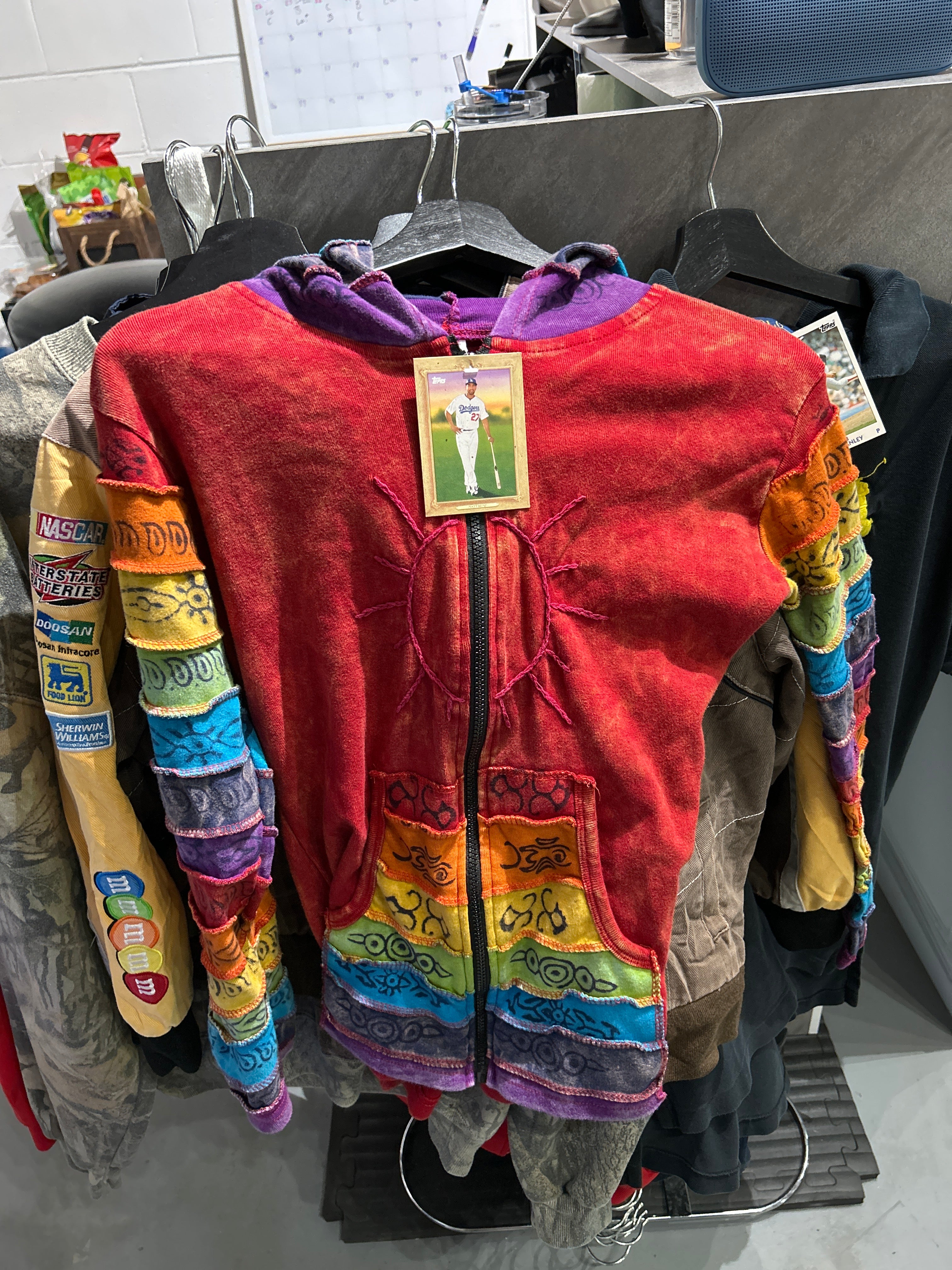 Y2K WMNS Cut and Sew Hoodie Sz S/M