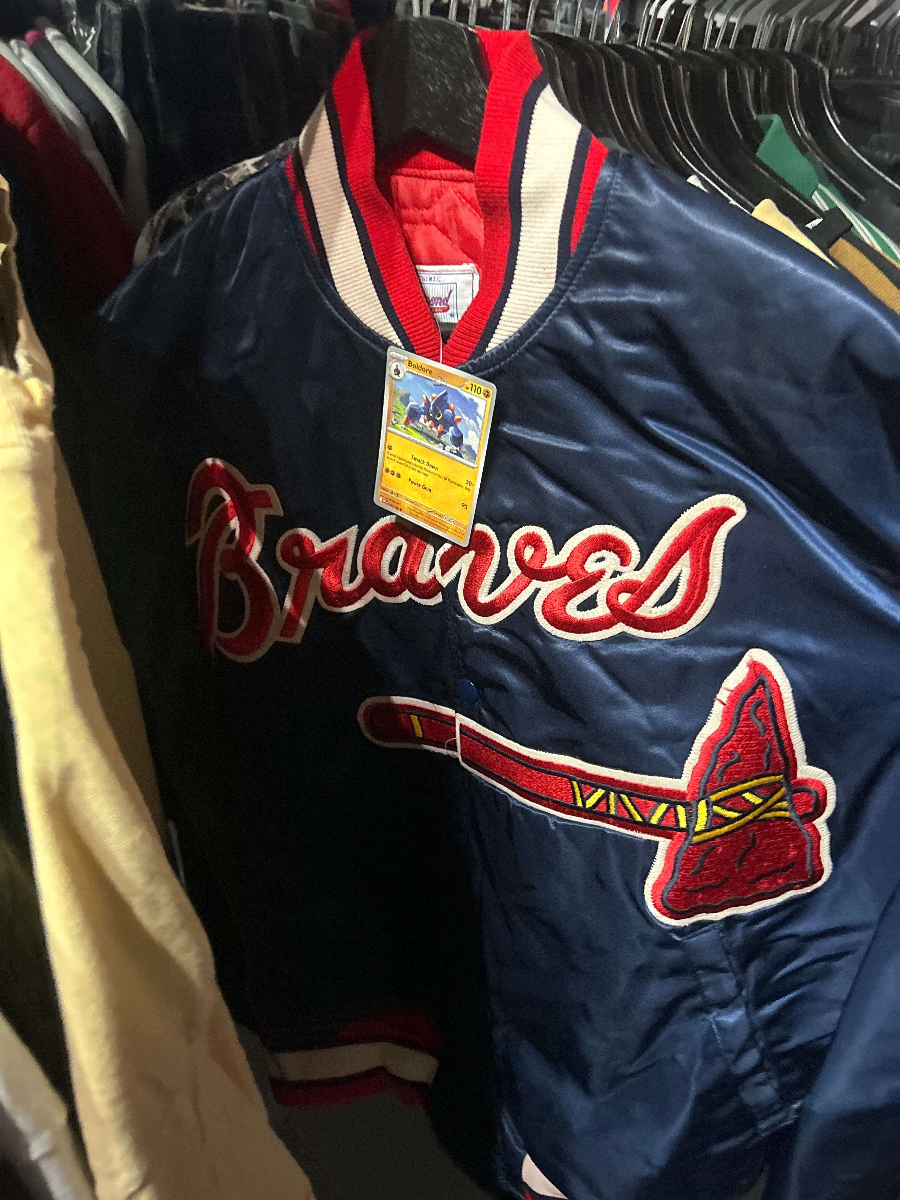 VNTG Braves Satin Sz L