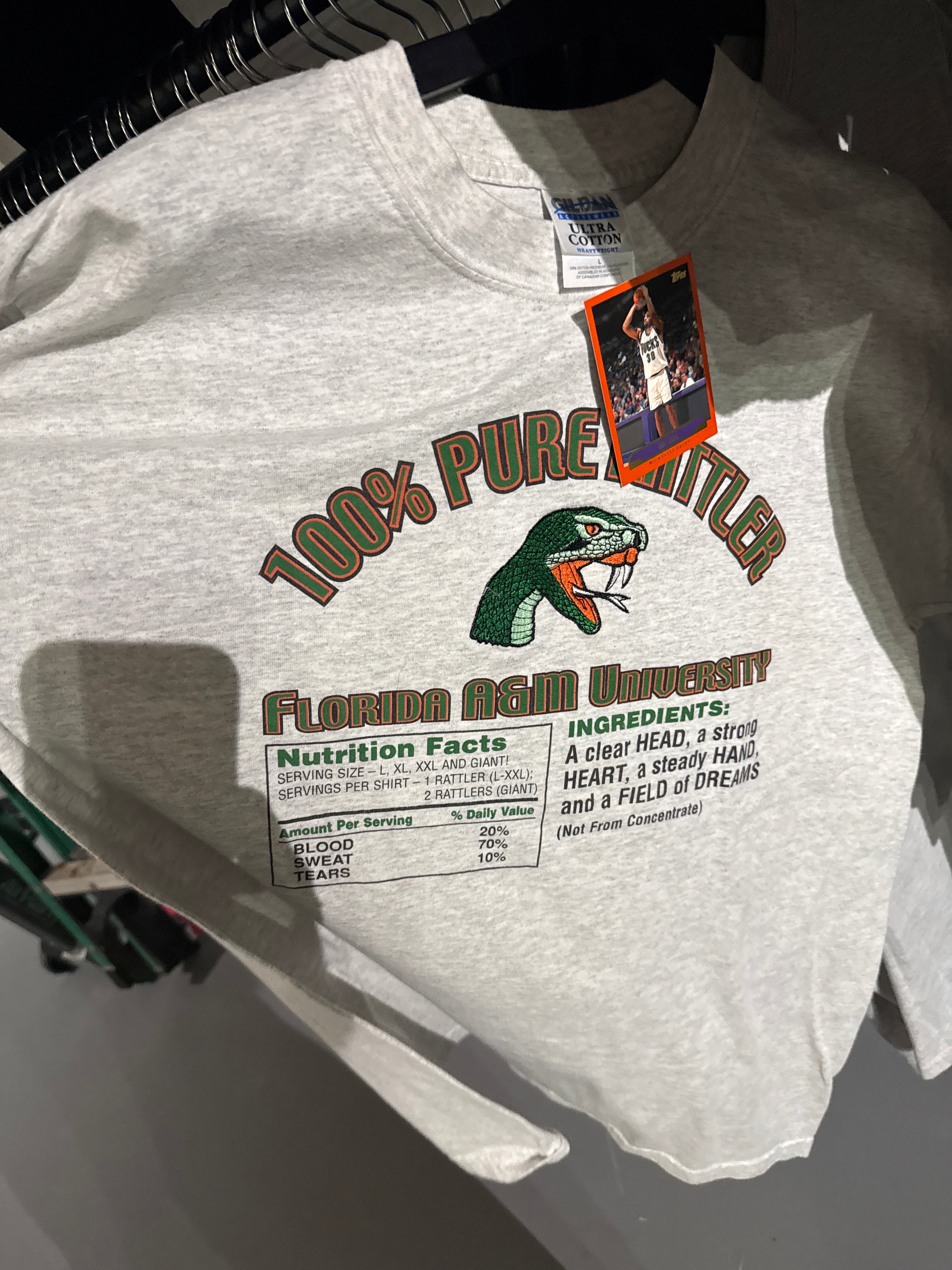 Vintage Florida A&M Rattlers Juice T-Shirt Sz L