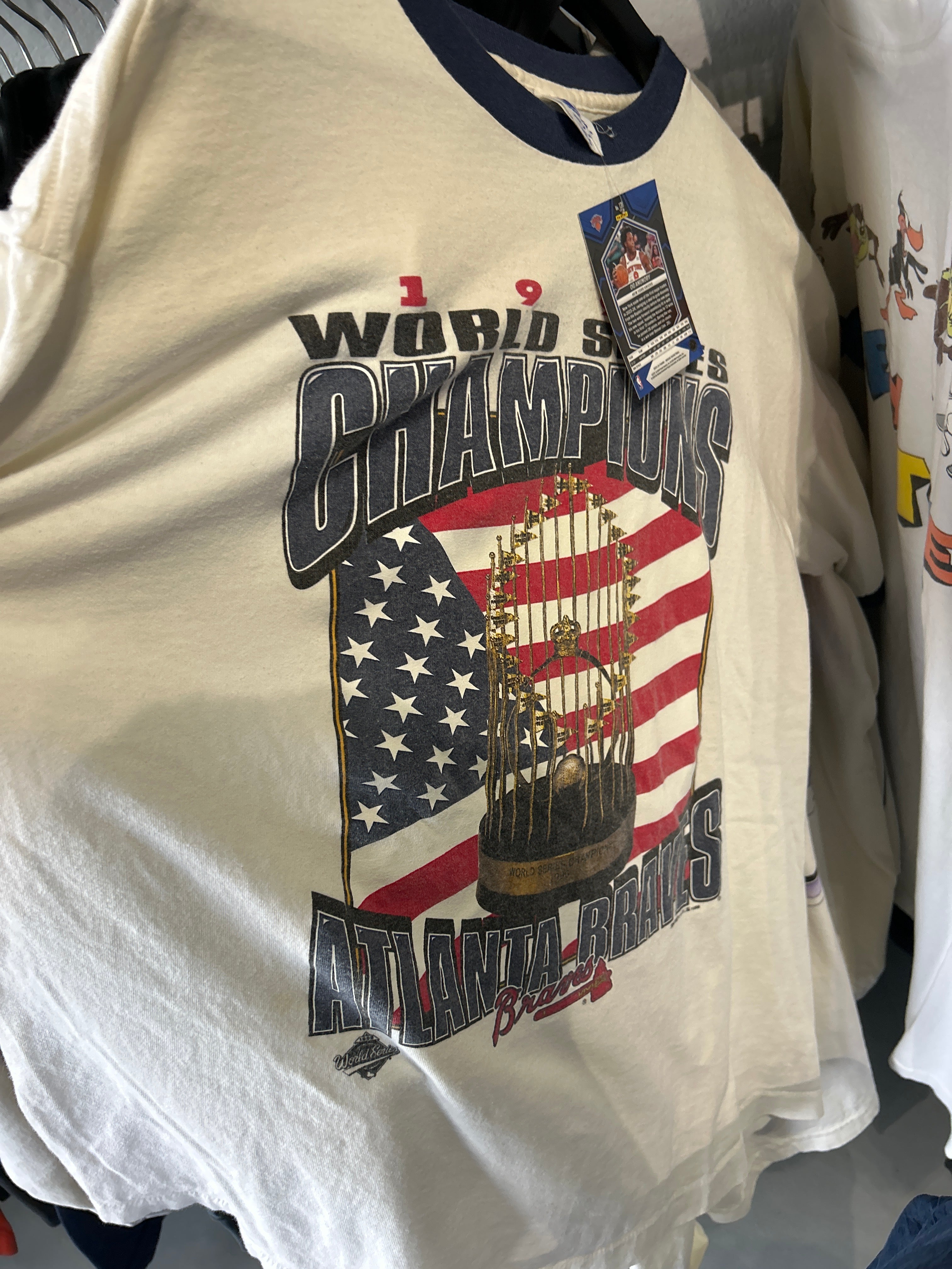 VNTG Braves Ringer Sz L