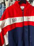 VTG 80s Adidas USA jacket Sz L