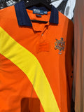 Polo Orange Stripe Sz XL