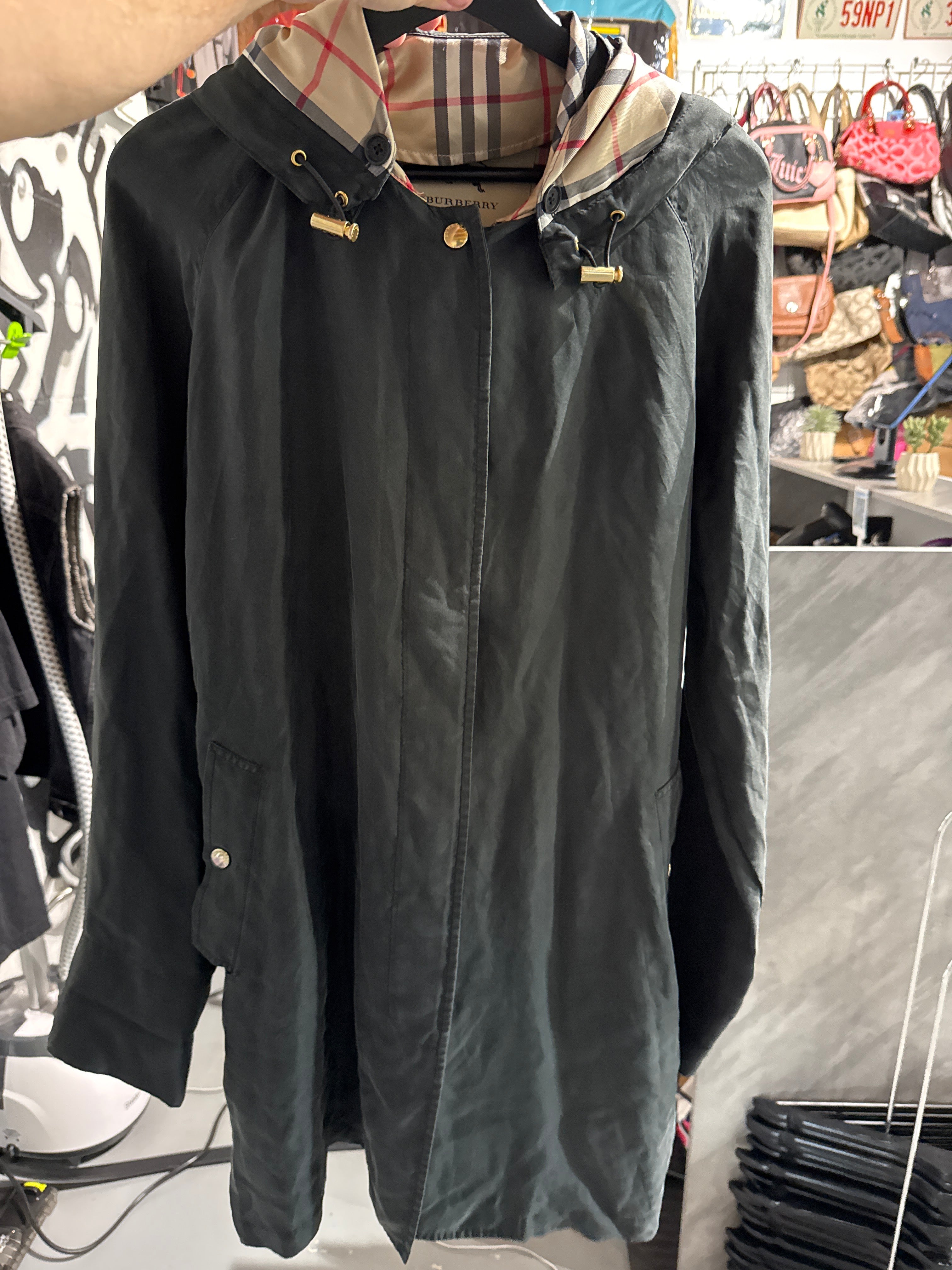 Burberry Evelyn Silk Jacket Sz L