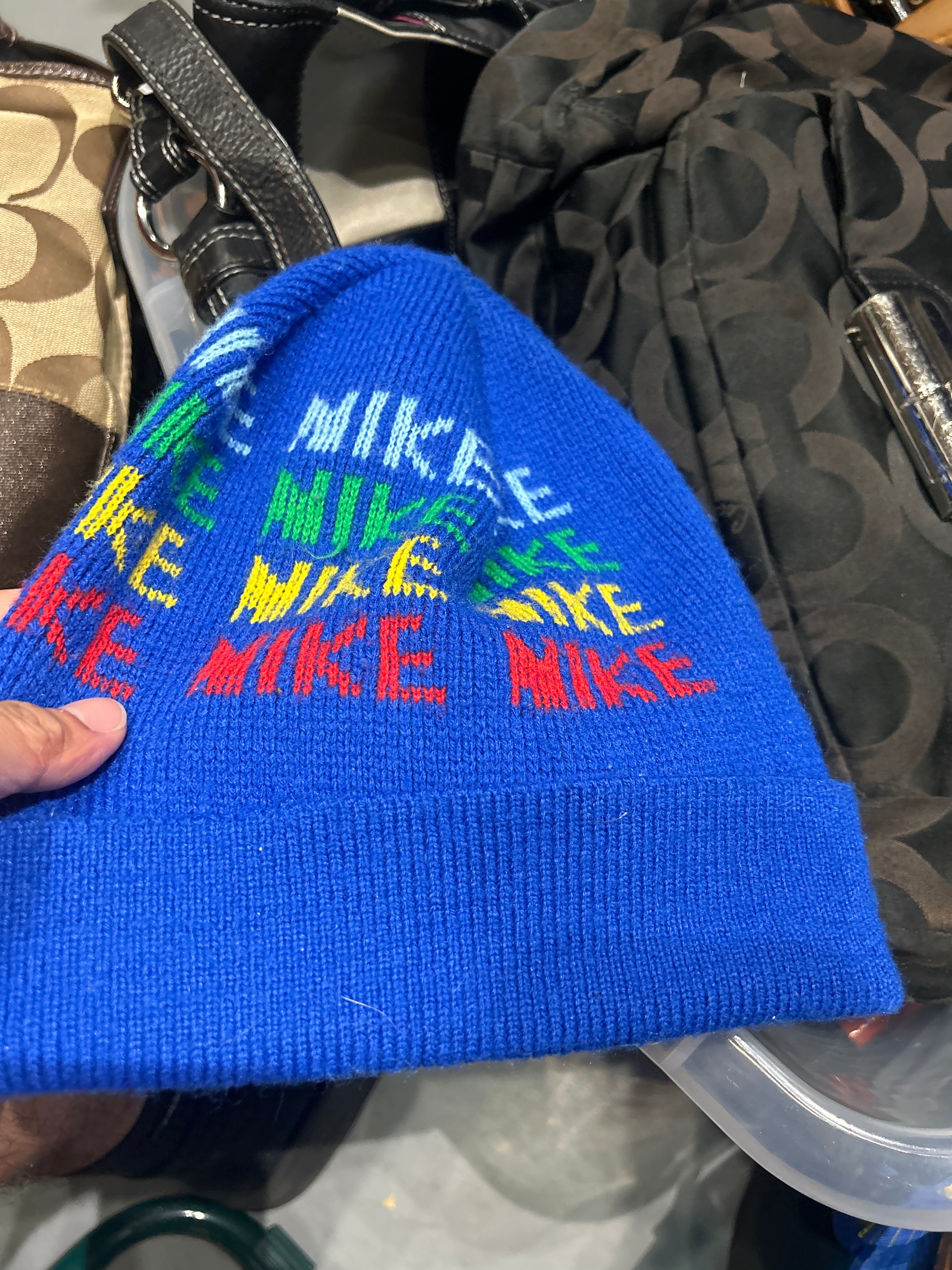 VNTG Nike Spell out beanie
