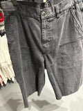 Double Knee Shorts Charcoal Sz 30