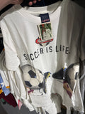 Vintage Soccer Is Life T-Shirt Sz M