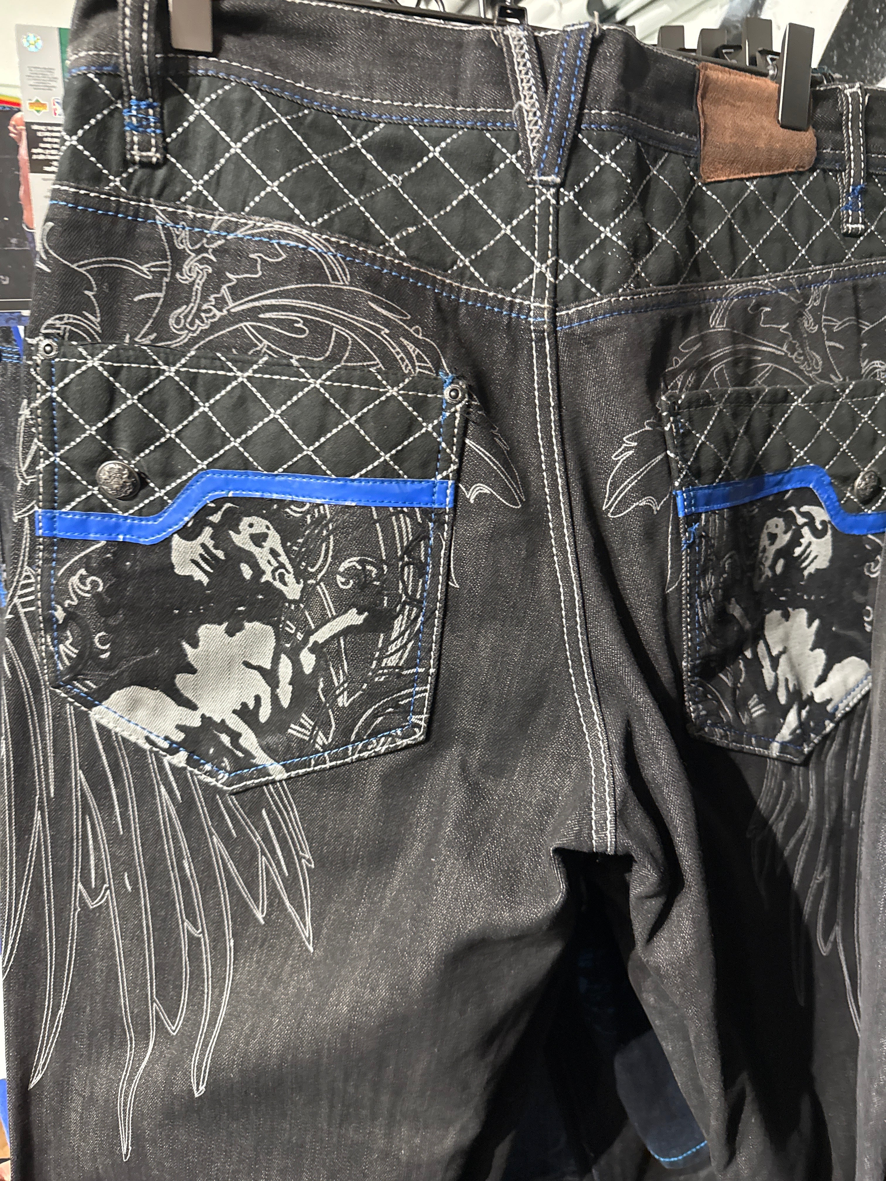 Y2K Russo Black Wings Sz 36x34