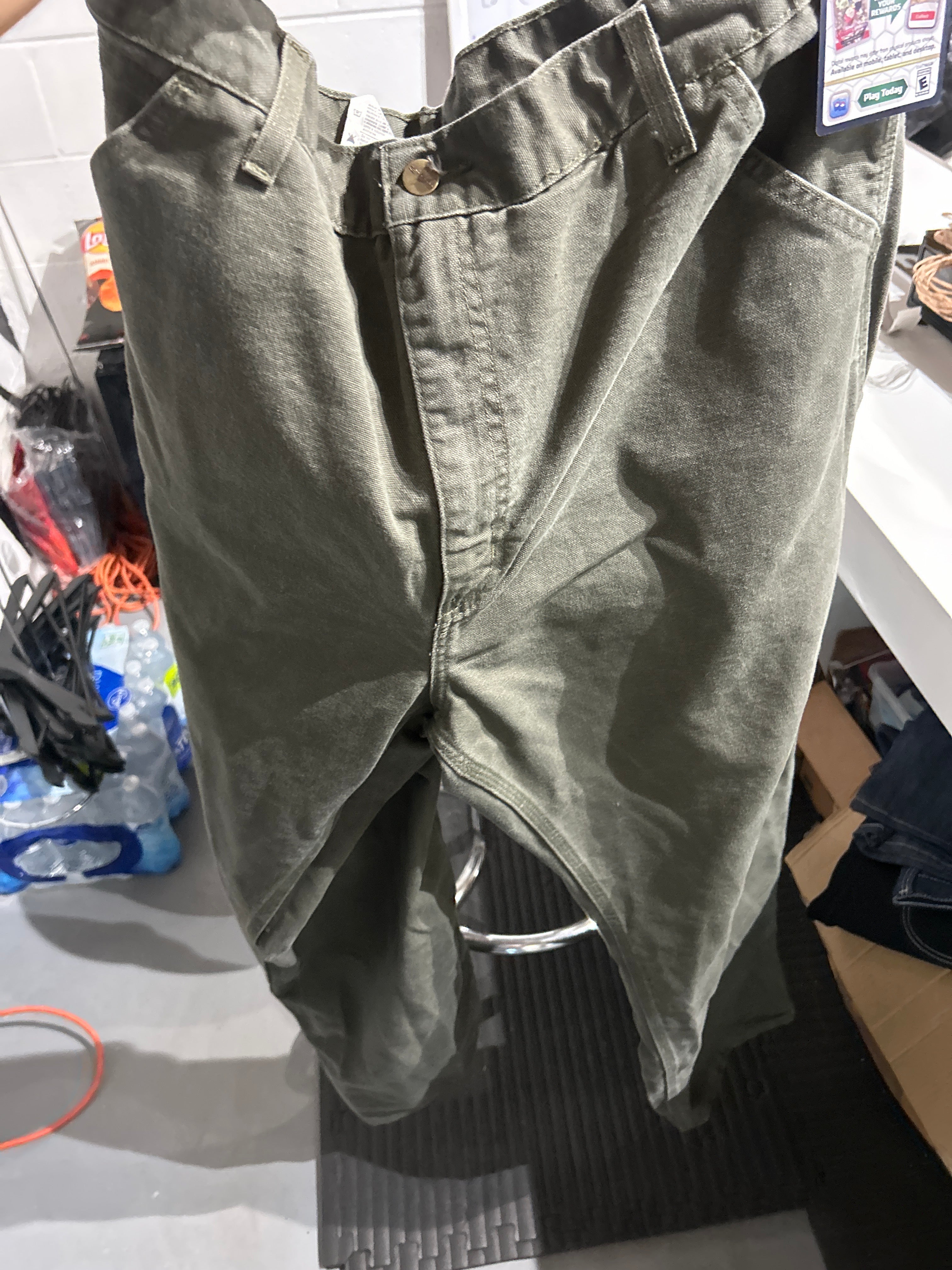 VTG Green Carhartts Sz 38