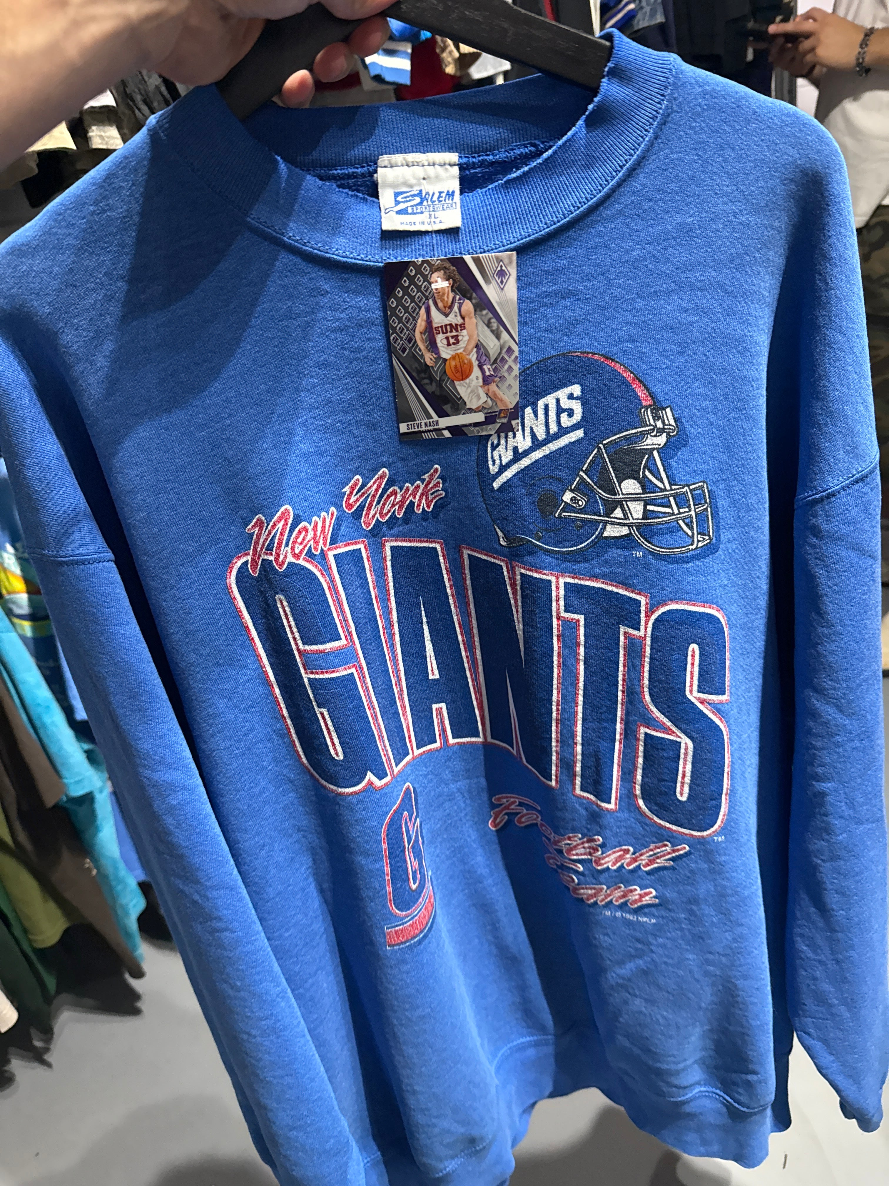 VTG NY Giants Crewneck Sz XXL