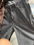 Cord Double Knee Shorts GRAY Sz 28