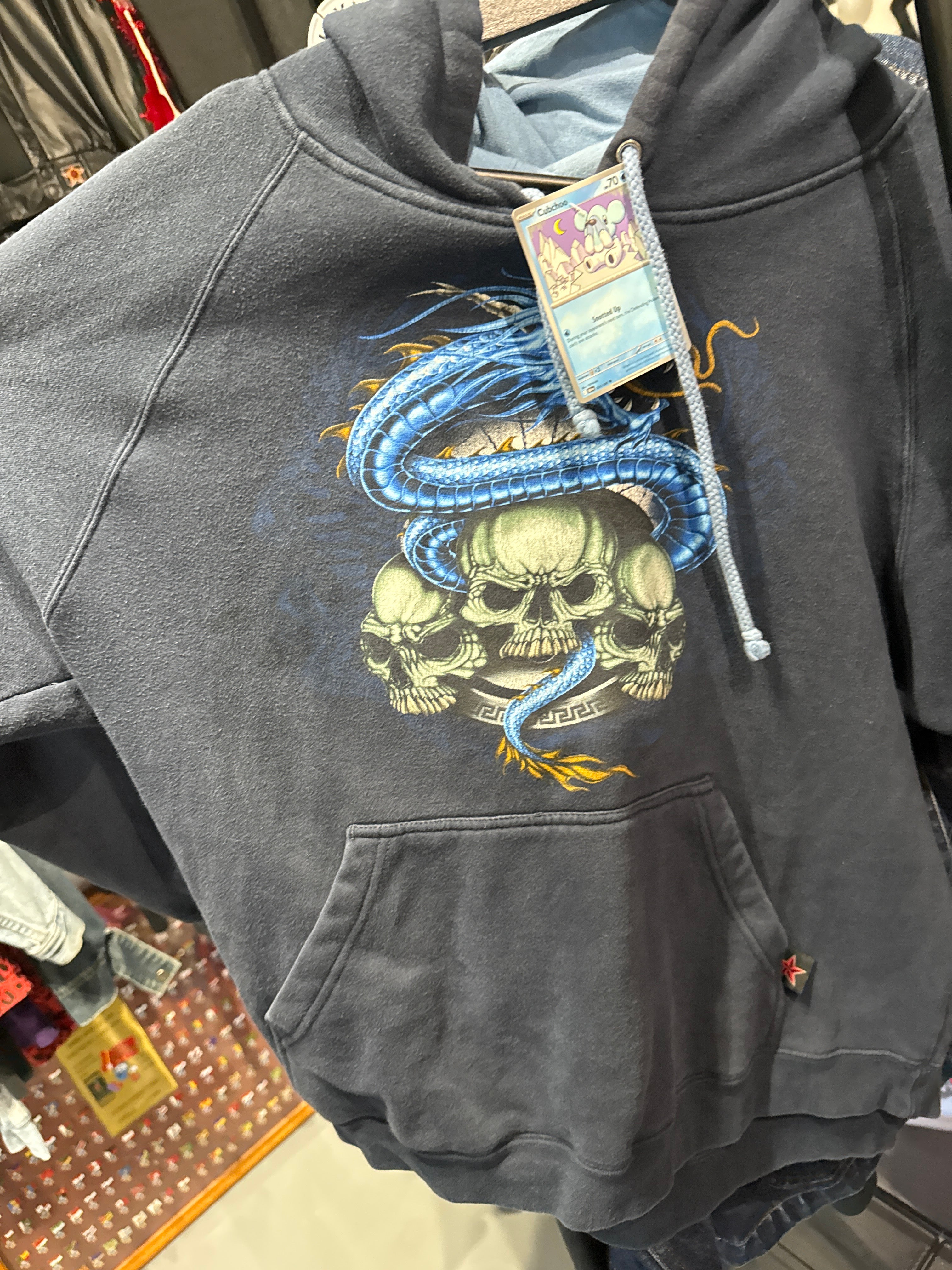 Y2K Dragon Skulls Hoodie L