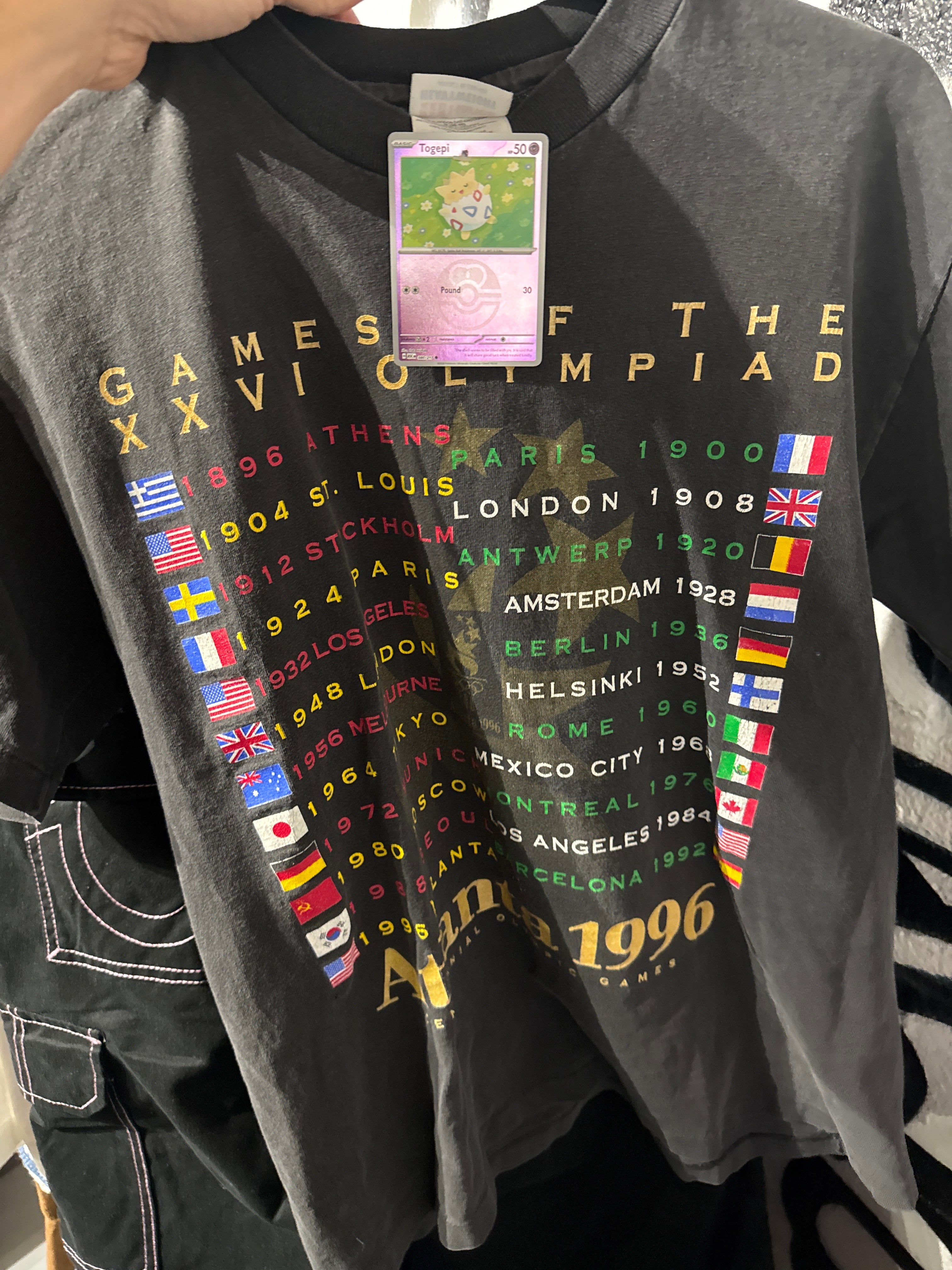 VTG 1996 Olympics History T-Shirt M