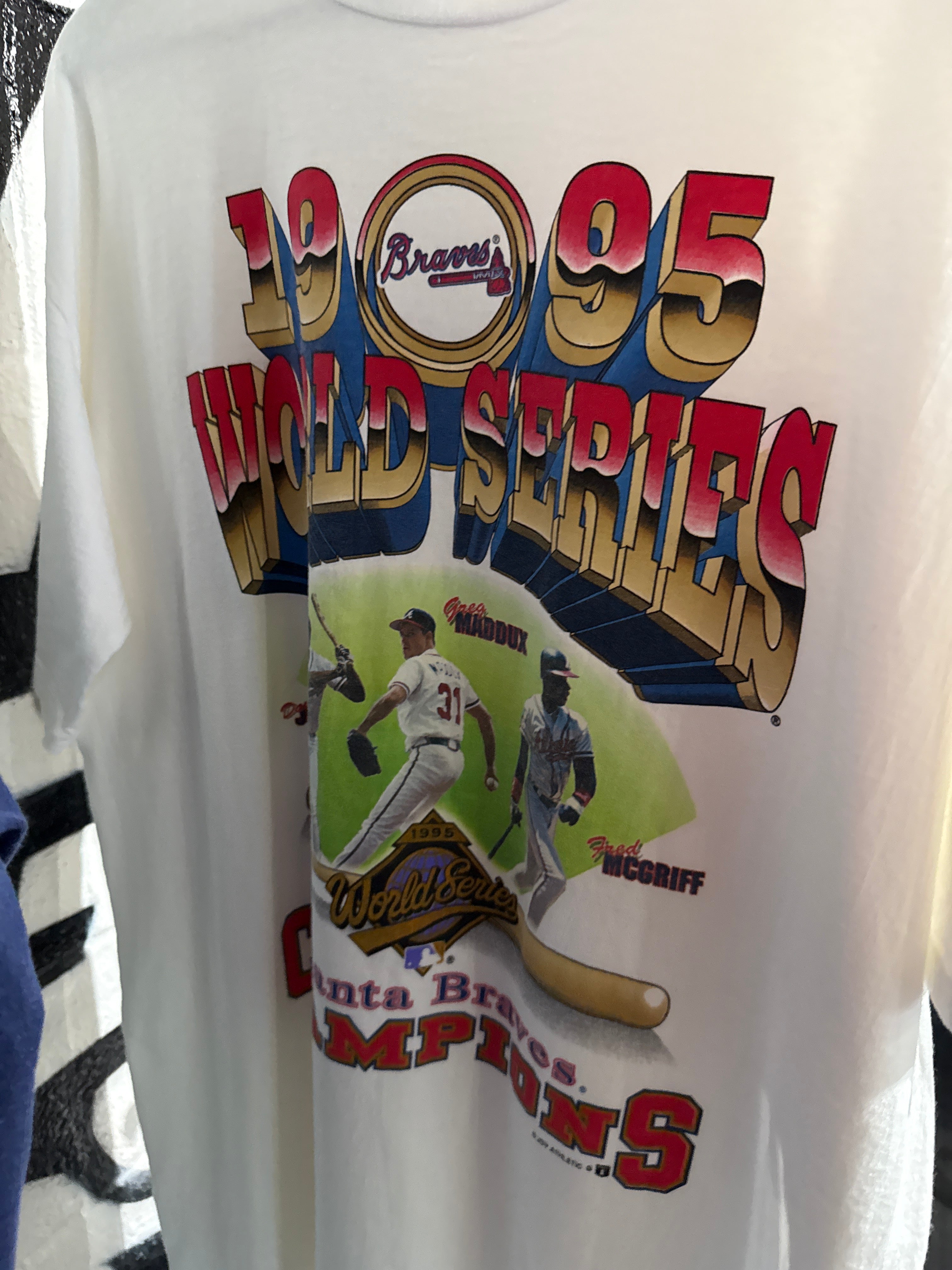 VTG ATL Braves 95 WS Champs XL