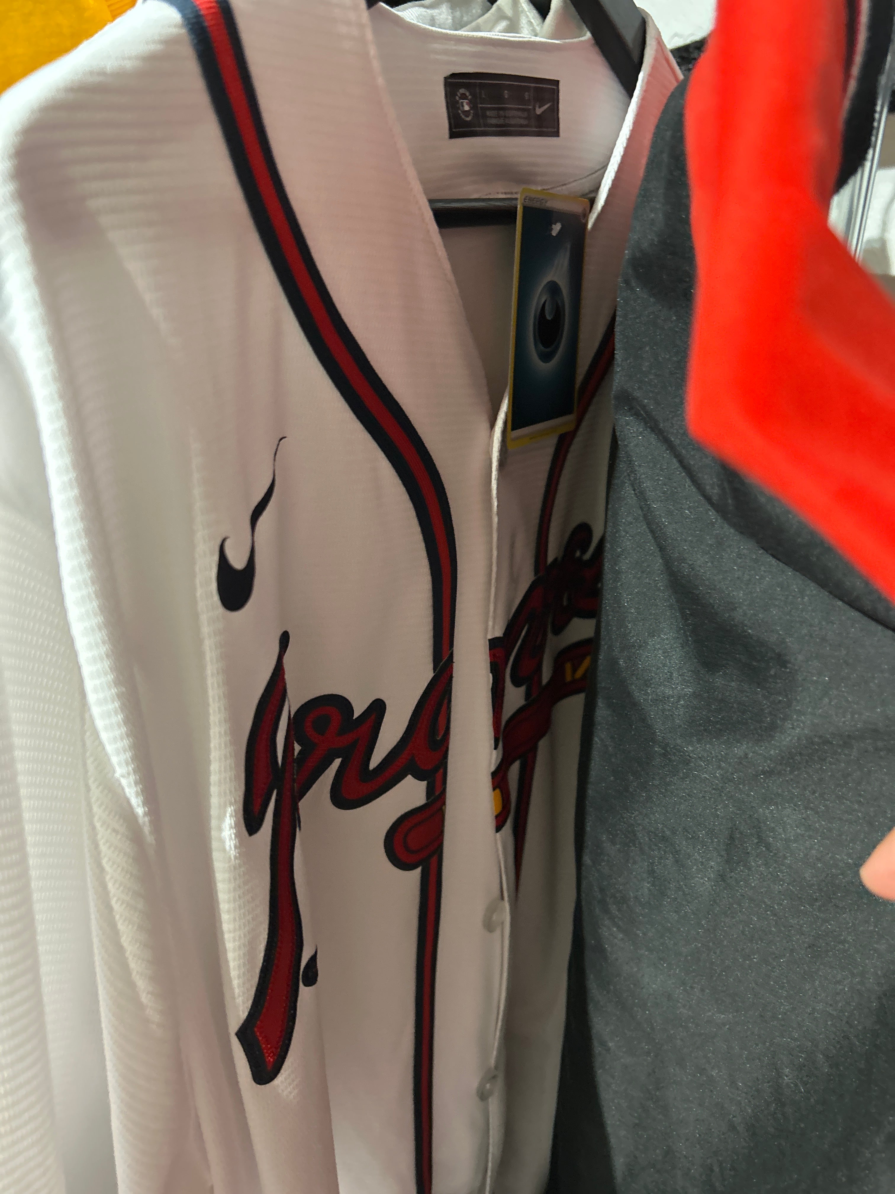 Braves Blank Jersey Sz L