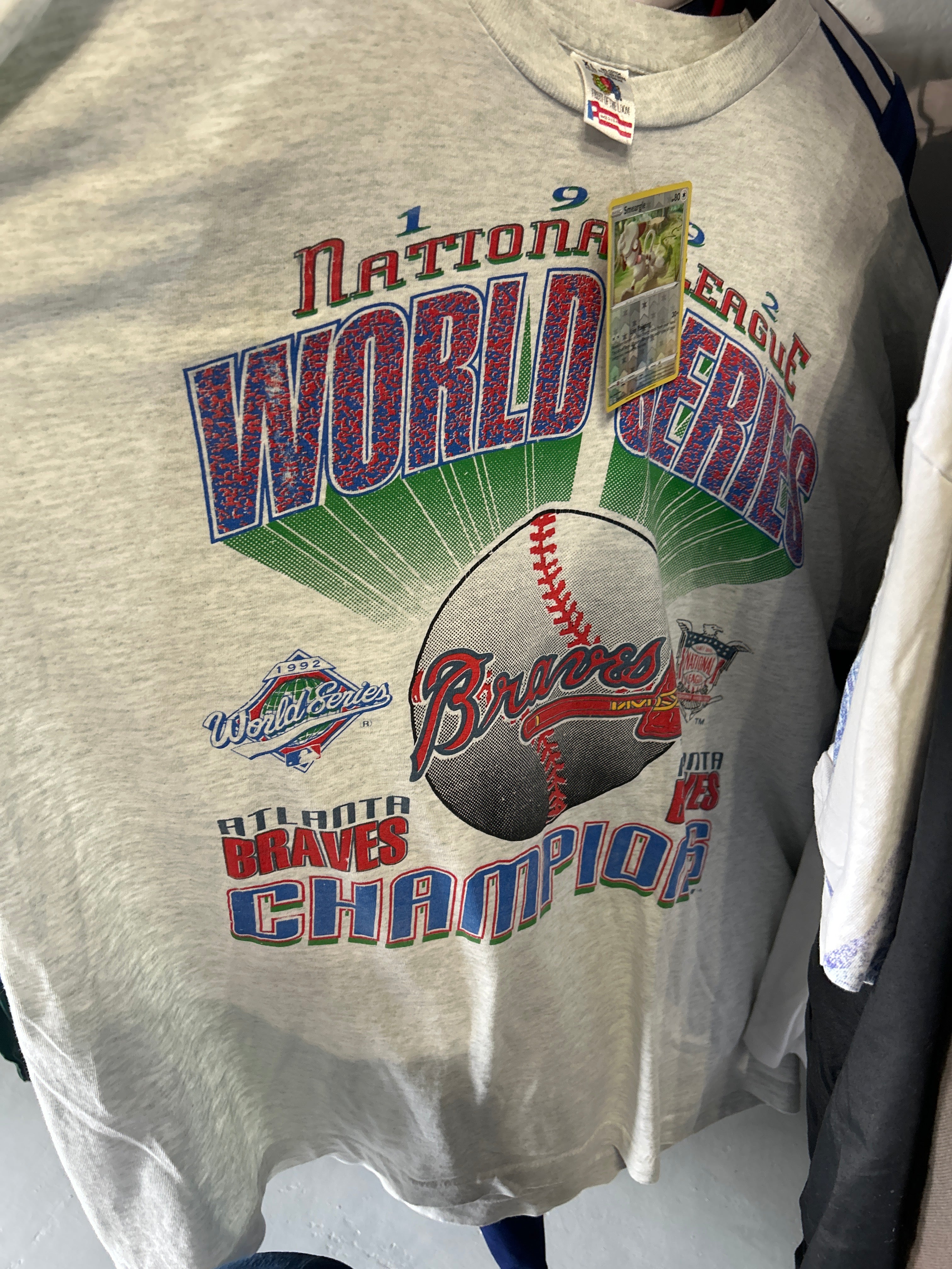 VNTG 92 Braves World Series Sz XL