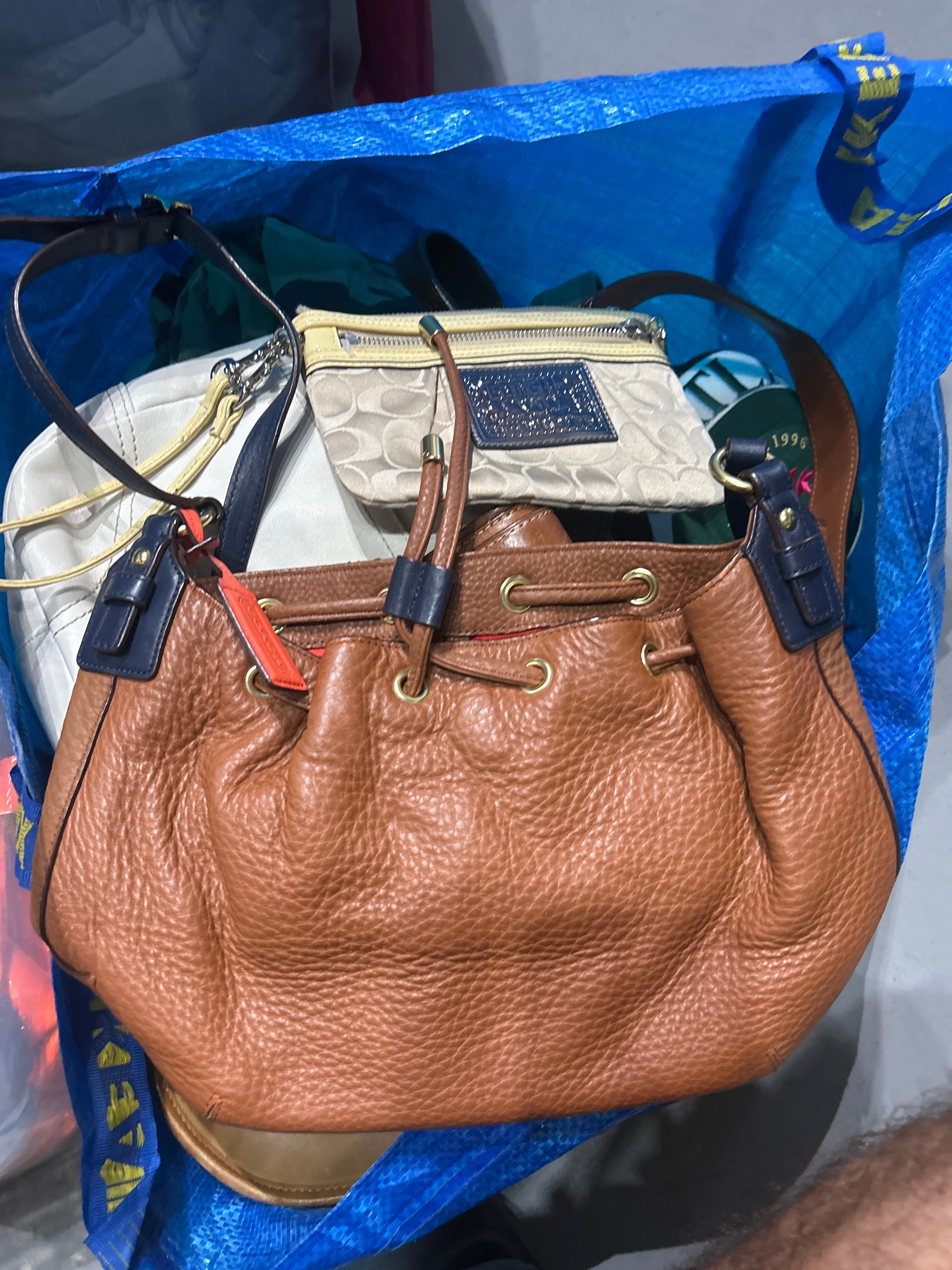 Coach Bag Orange Tab