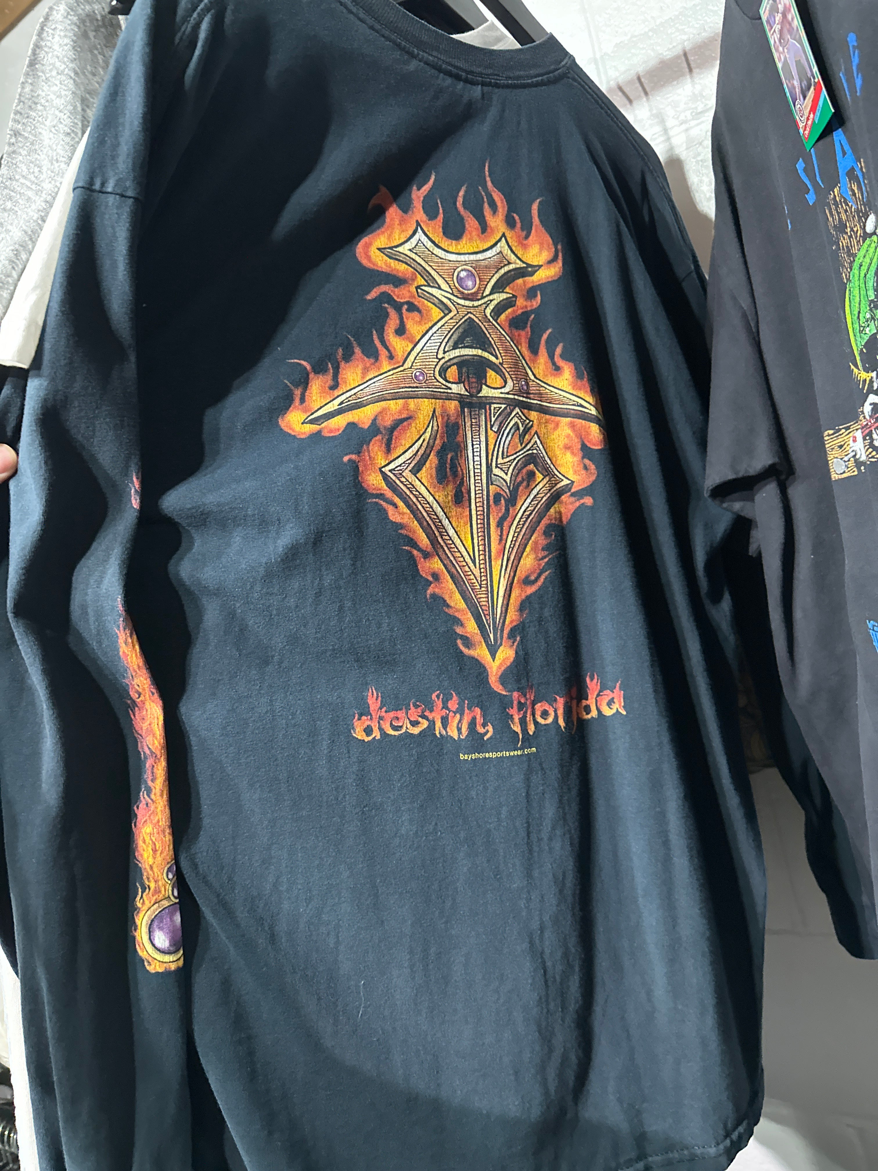 Vtg Destin Flame LS (XL)