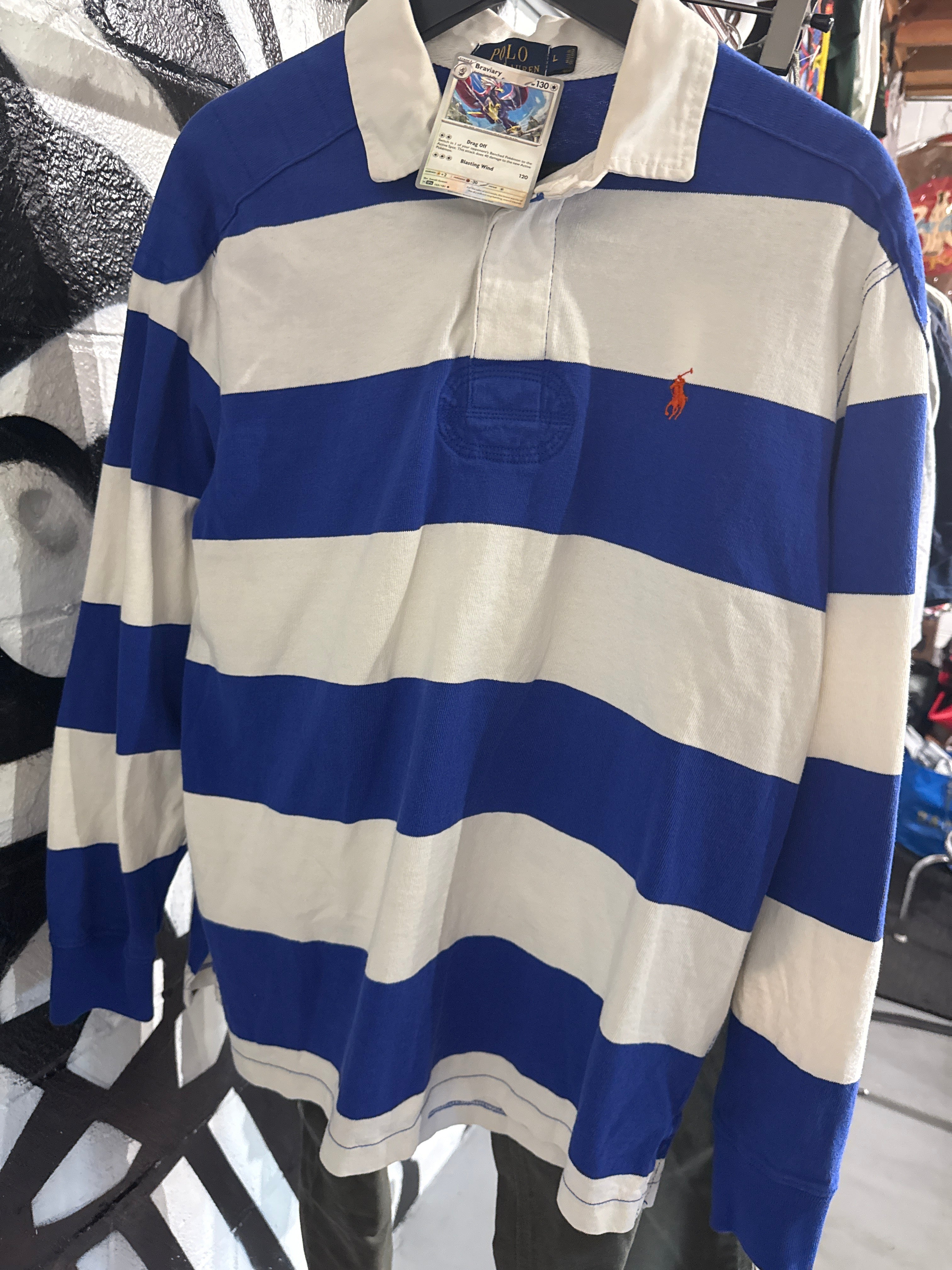 Polo Stripe Rugby Size L