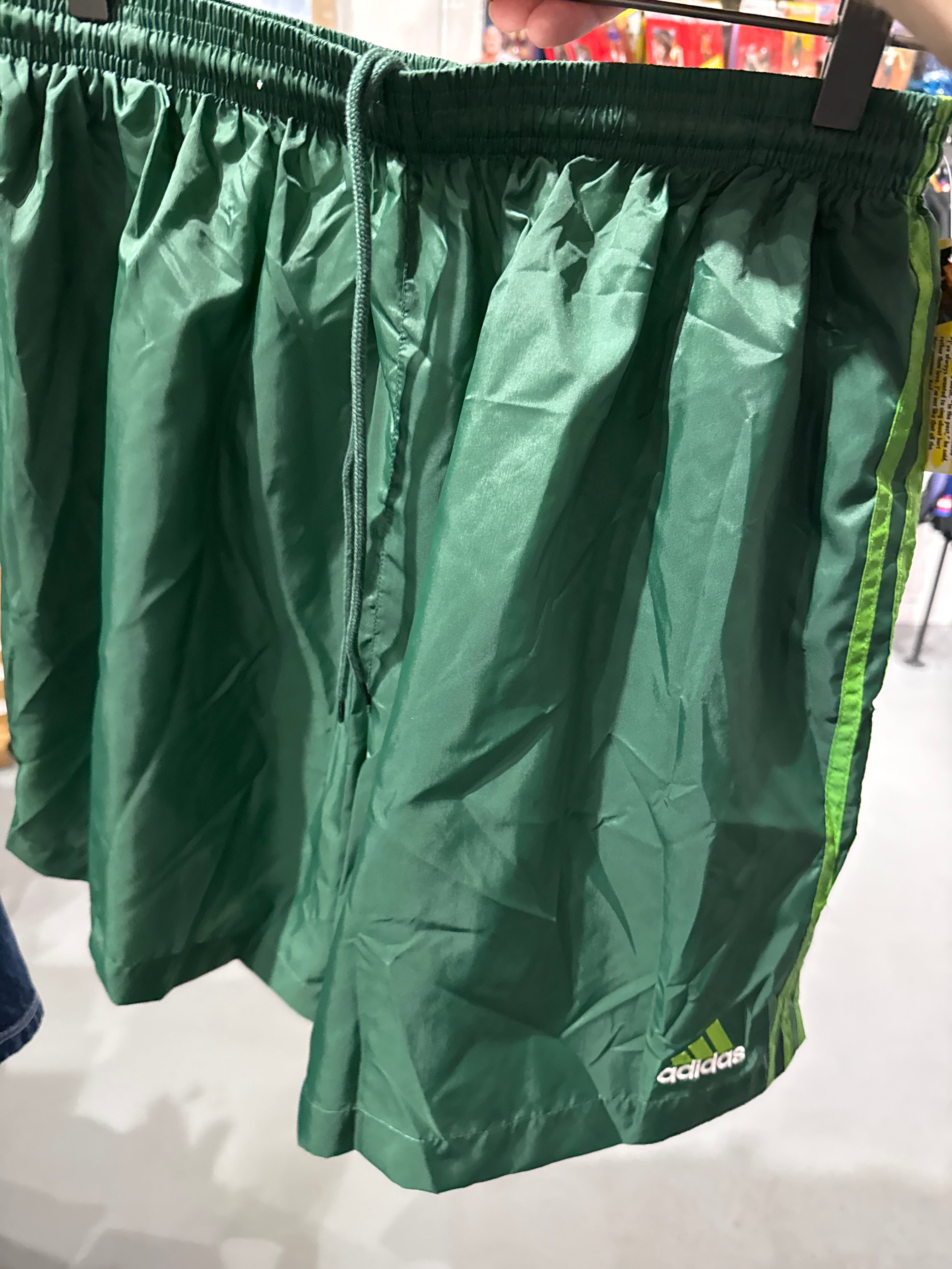 VTG Adidas Green Shorts Sz XL