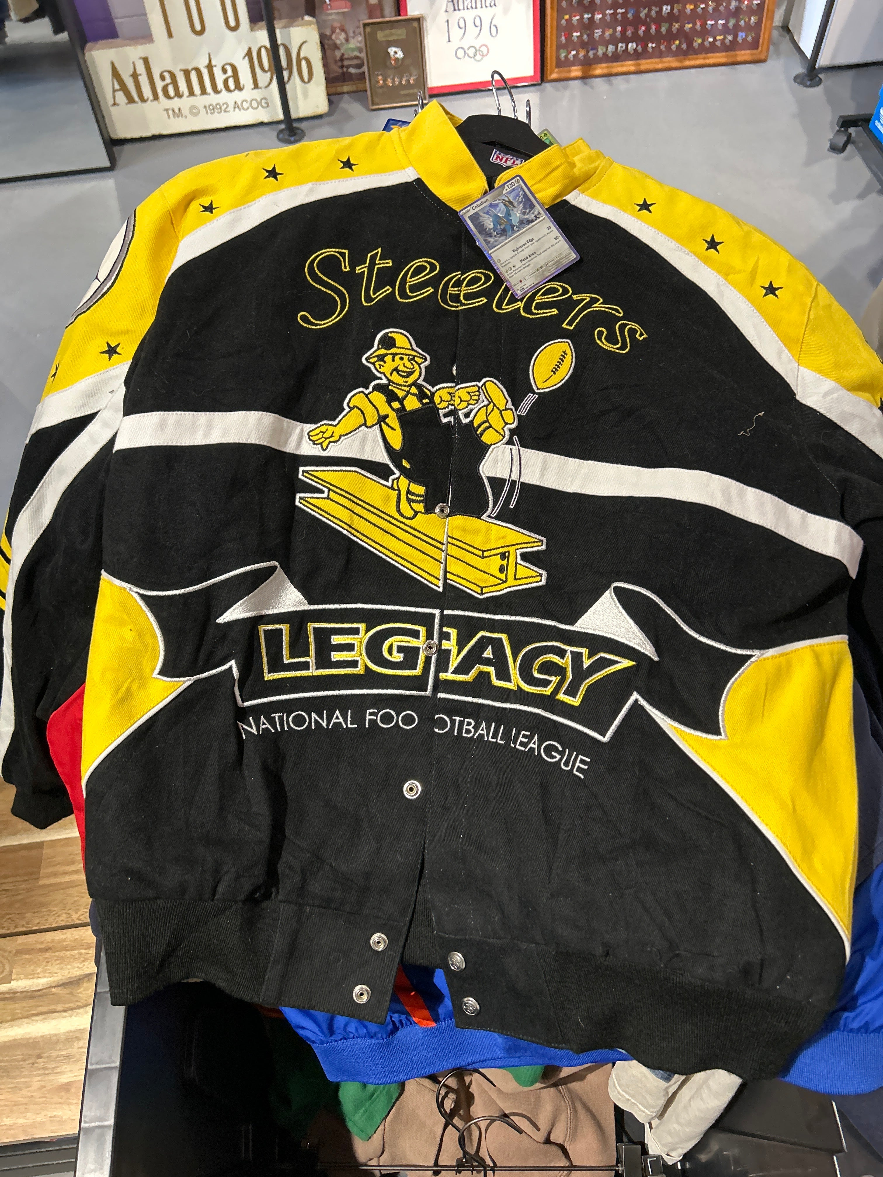 VNTG Steelers Jacket Sz L