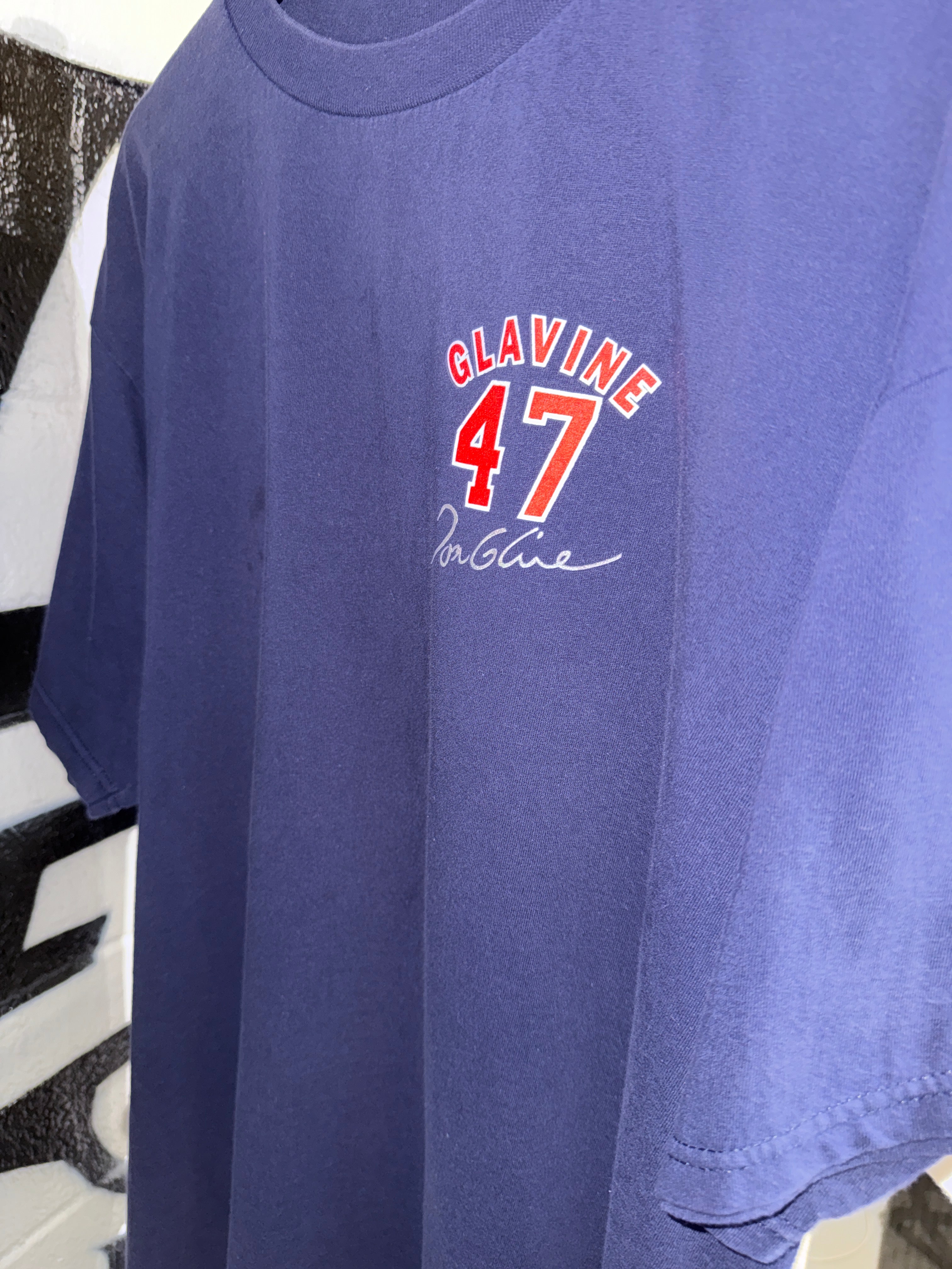 VTG ATL Braves Glavine T Sz L