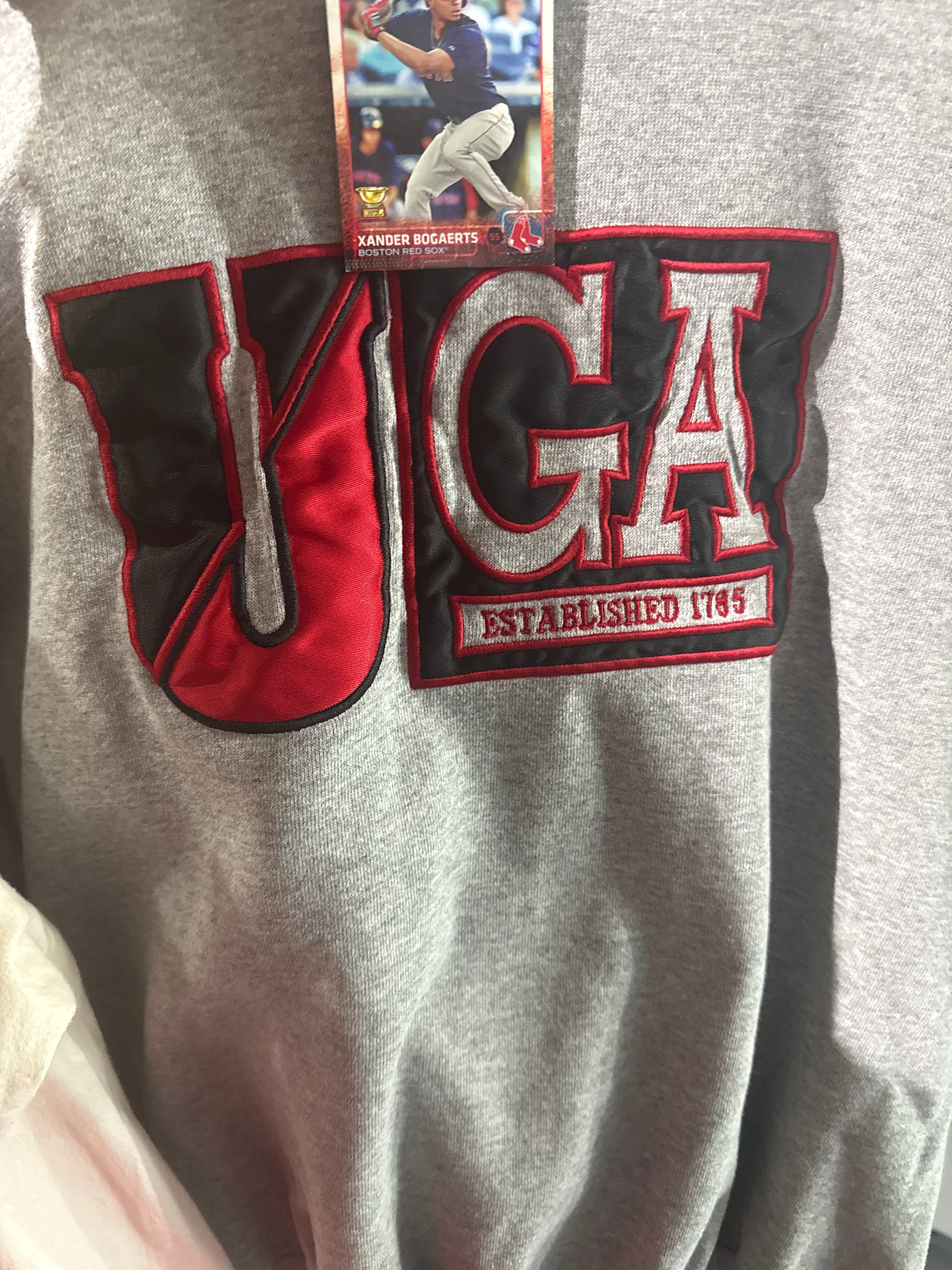 UGA Georgia Gray Crewneck Sz L