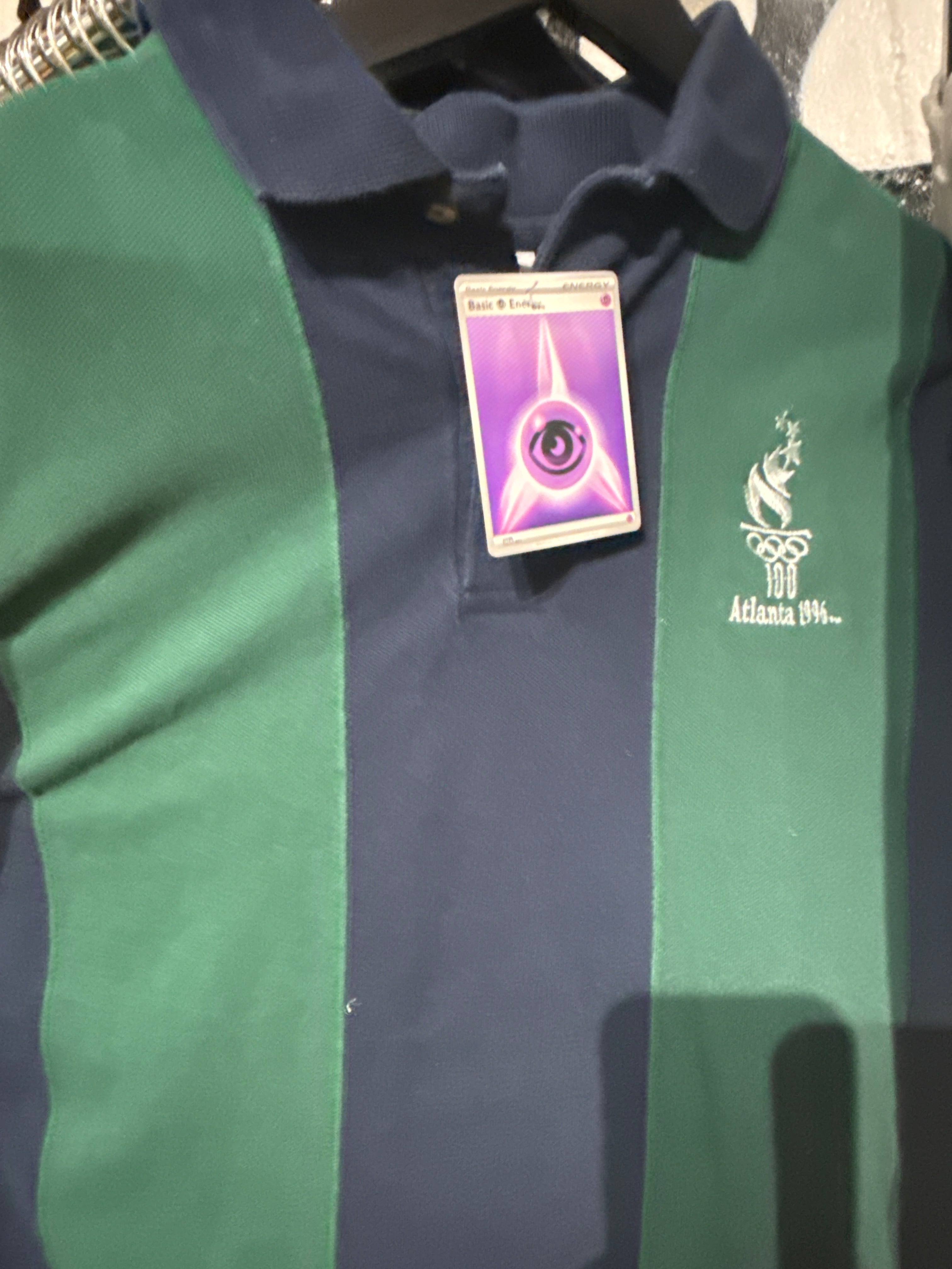 1996 Olympics Polo Stripe Sz XL
