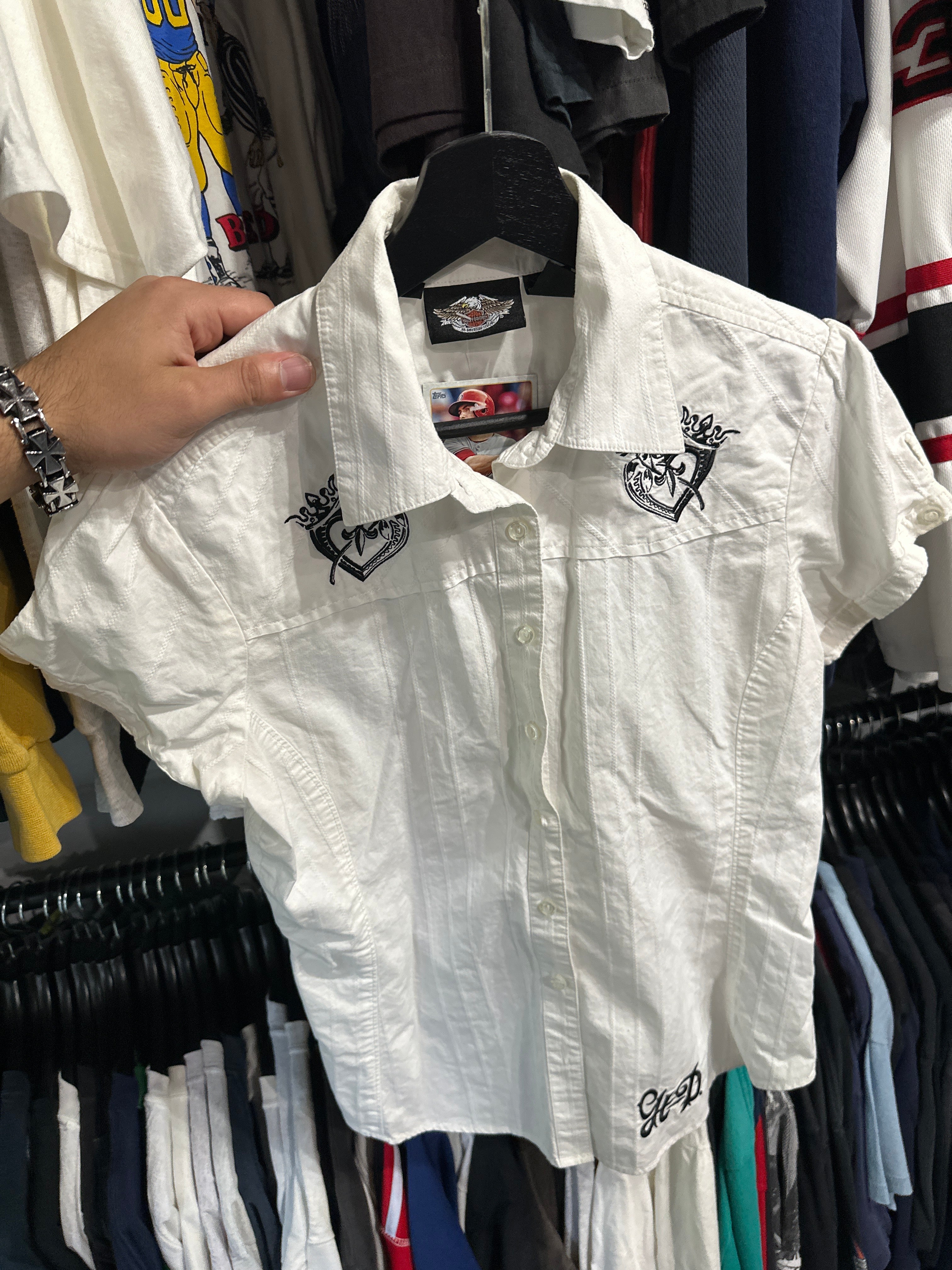 Y2K Harley Button Up (M)