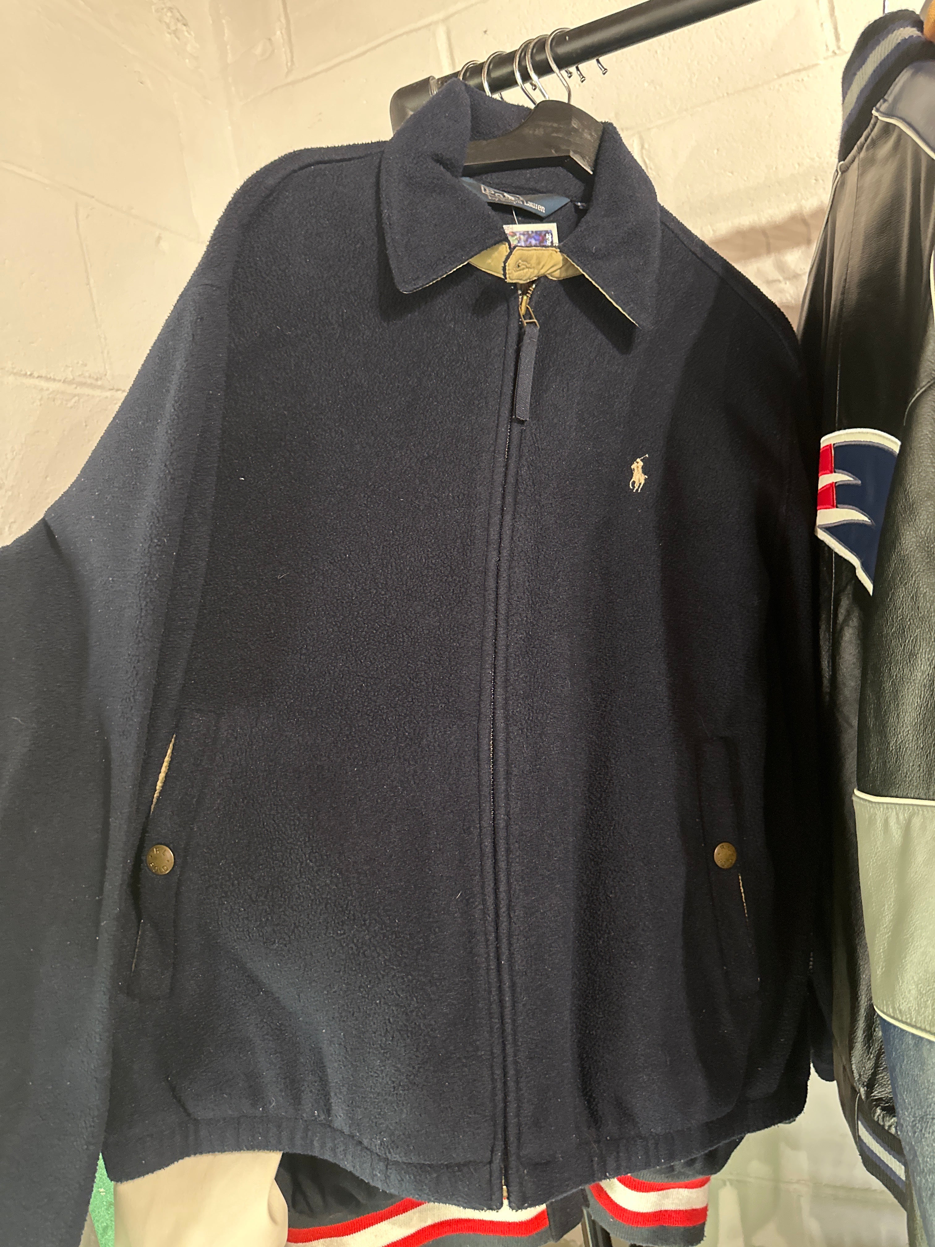 Vtg Polo RL Fleece Zip Jacket (L)