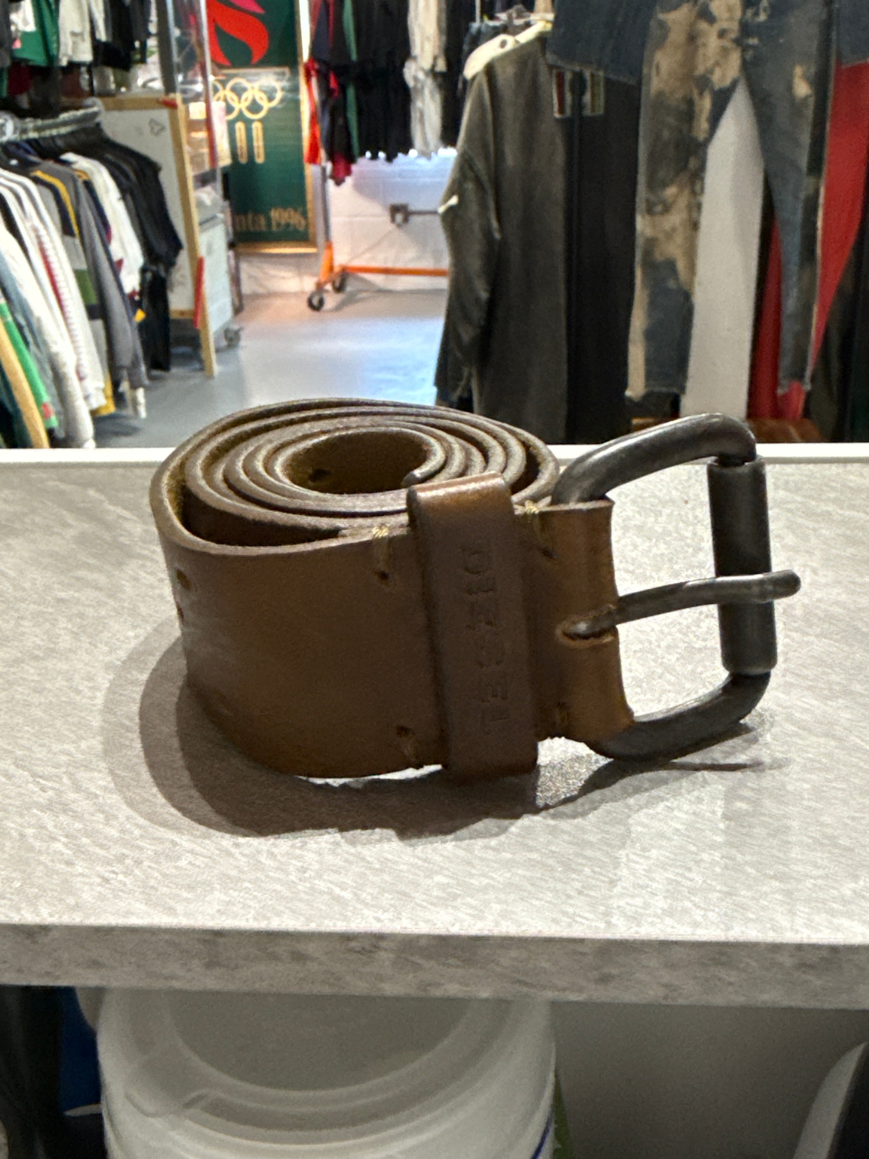 DIESEL Cow Leather Belt 38